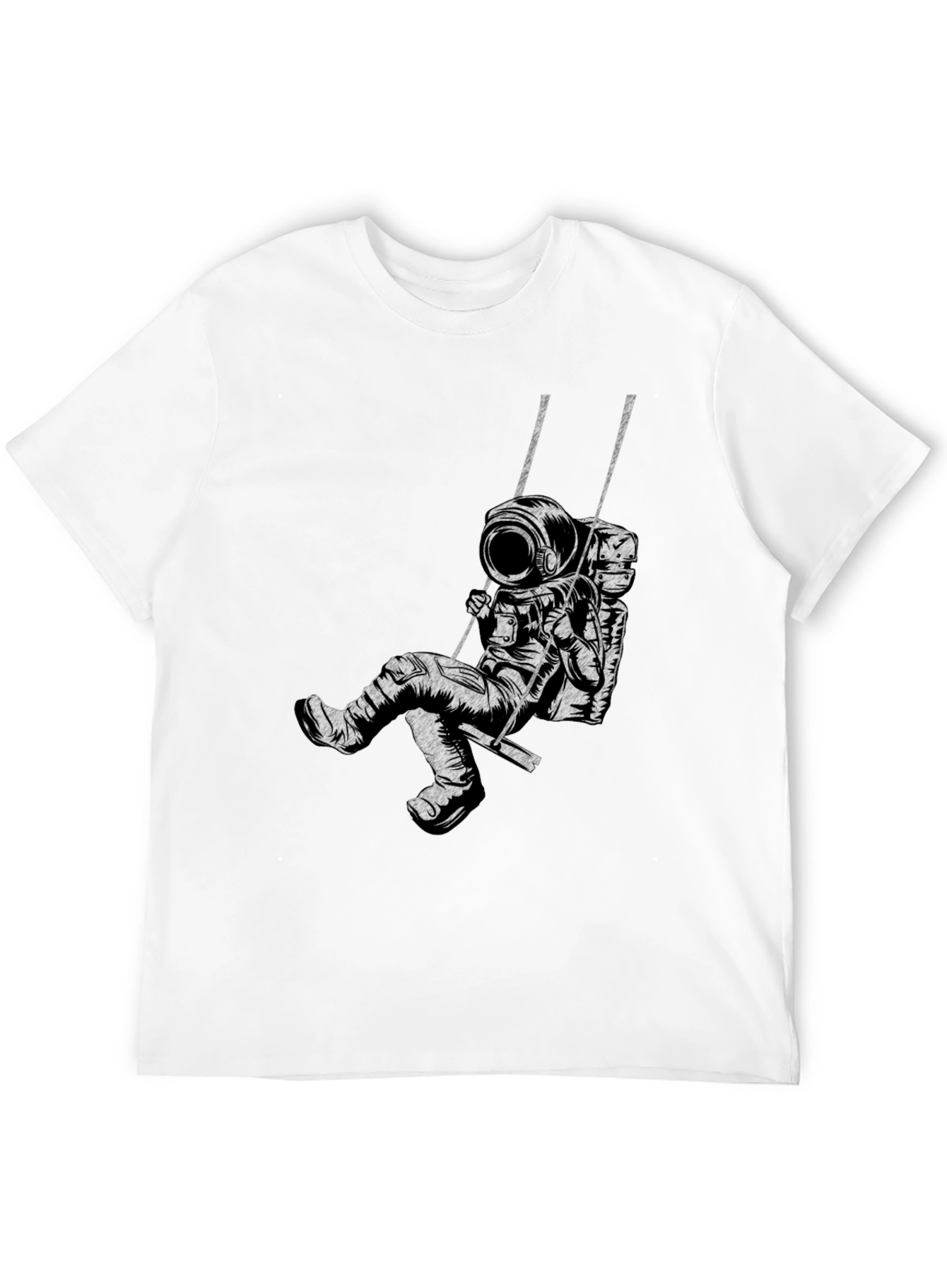 Astronaut on Swing Graphic T-Shirt - Unisex