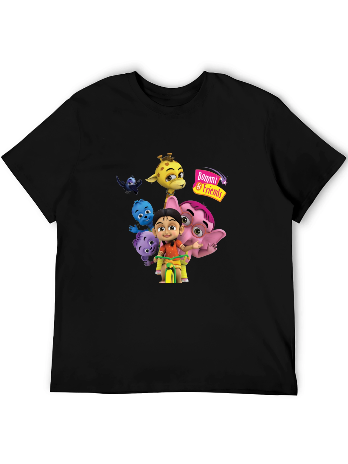 Bommi & Friends Black Graphic Tee