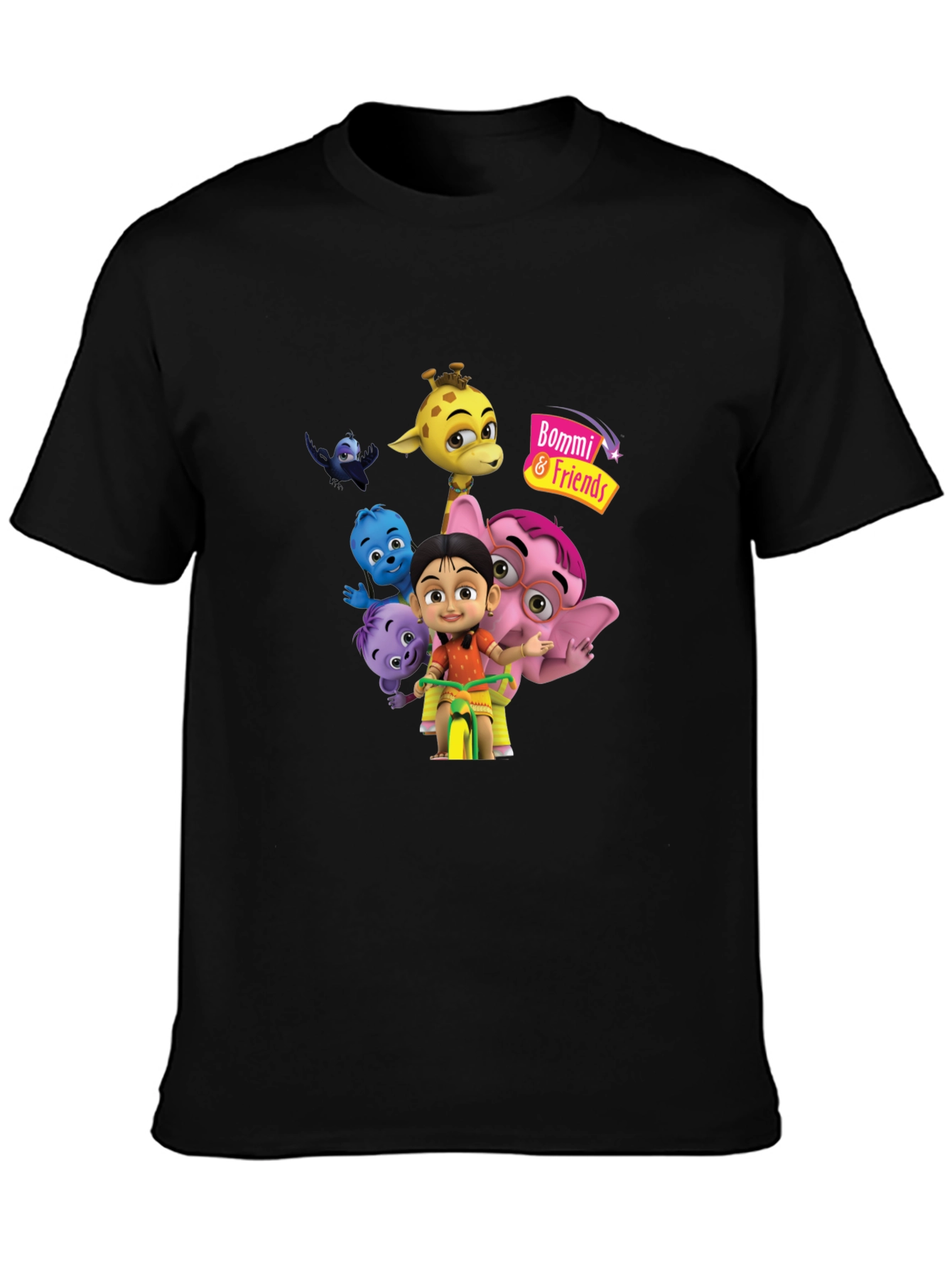 Bommi & Friends Black Graphic Tee