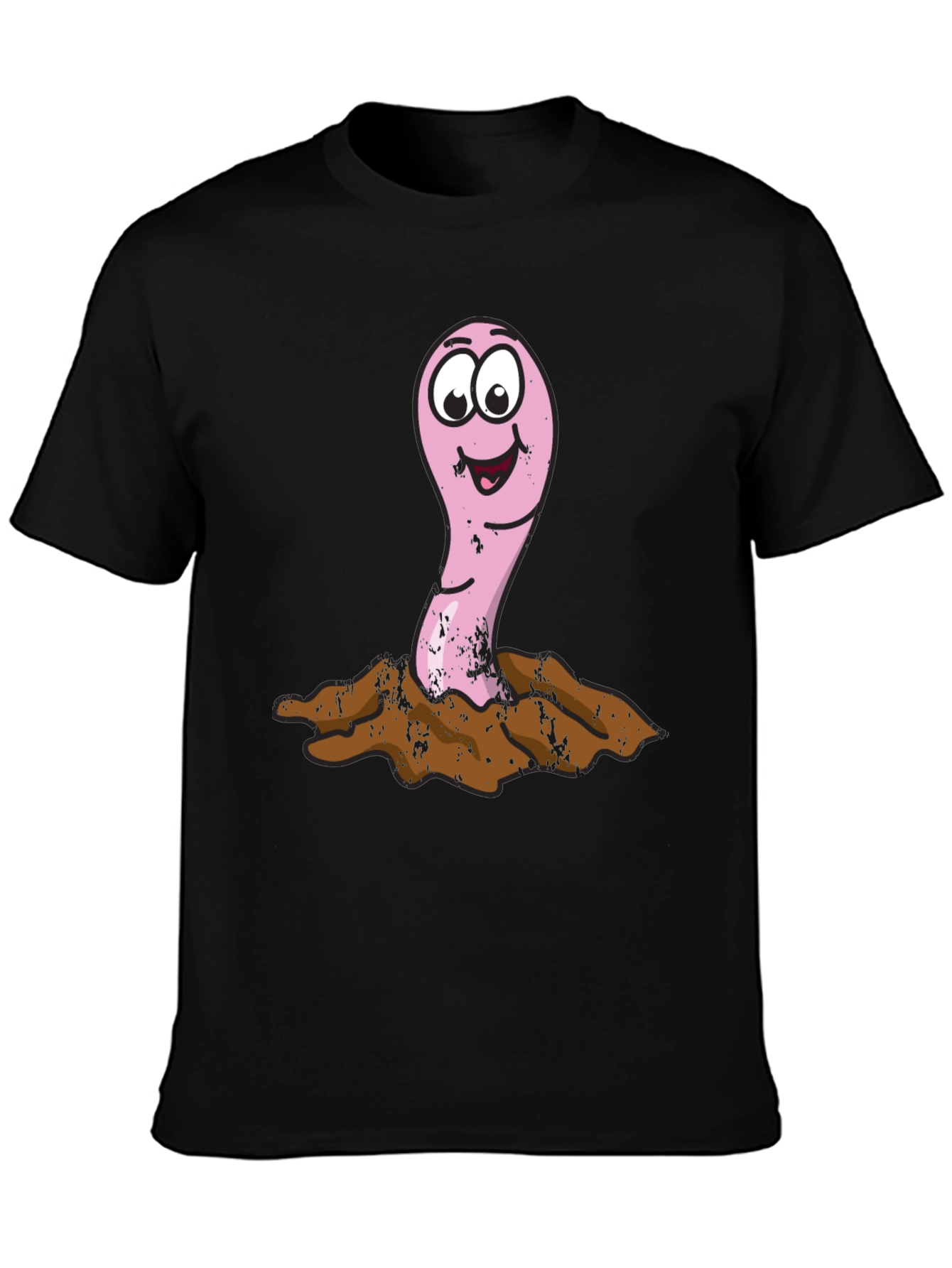 Funny Worm T-Shirt - Cartoon Earthworm Tee