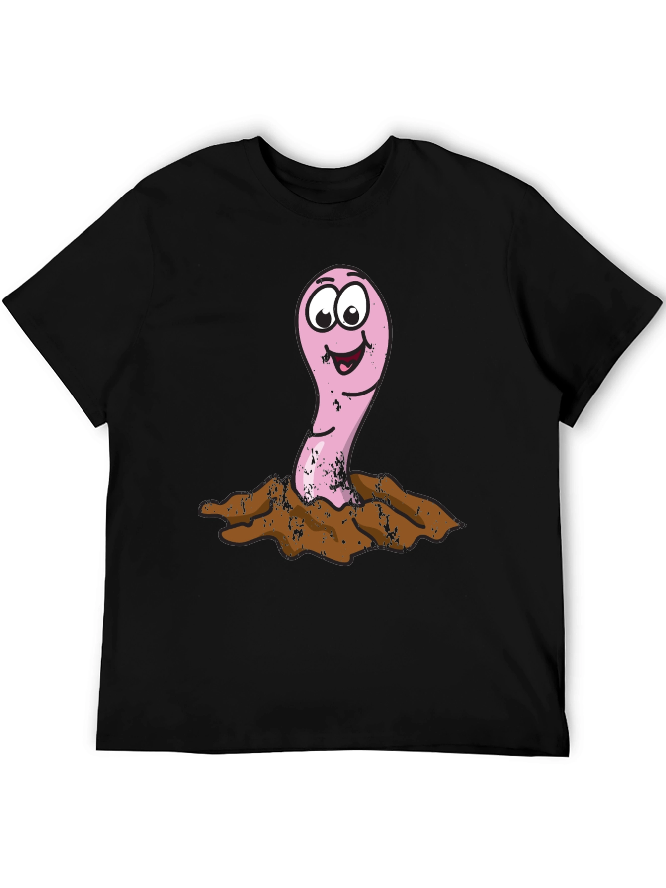 Funny Worm T-Shirt - Cartoon Earthworm Tee
