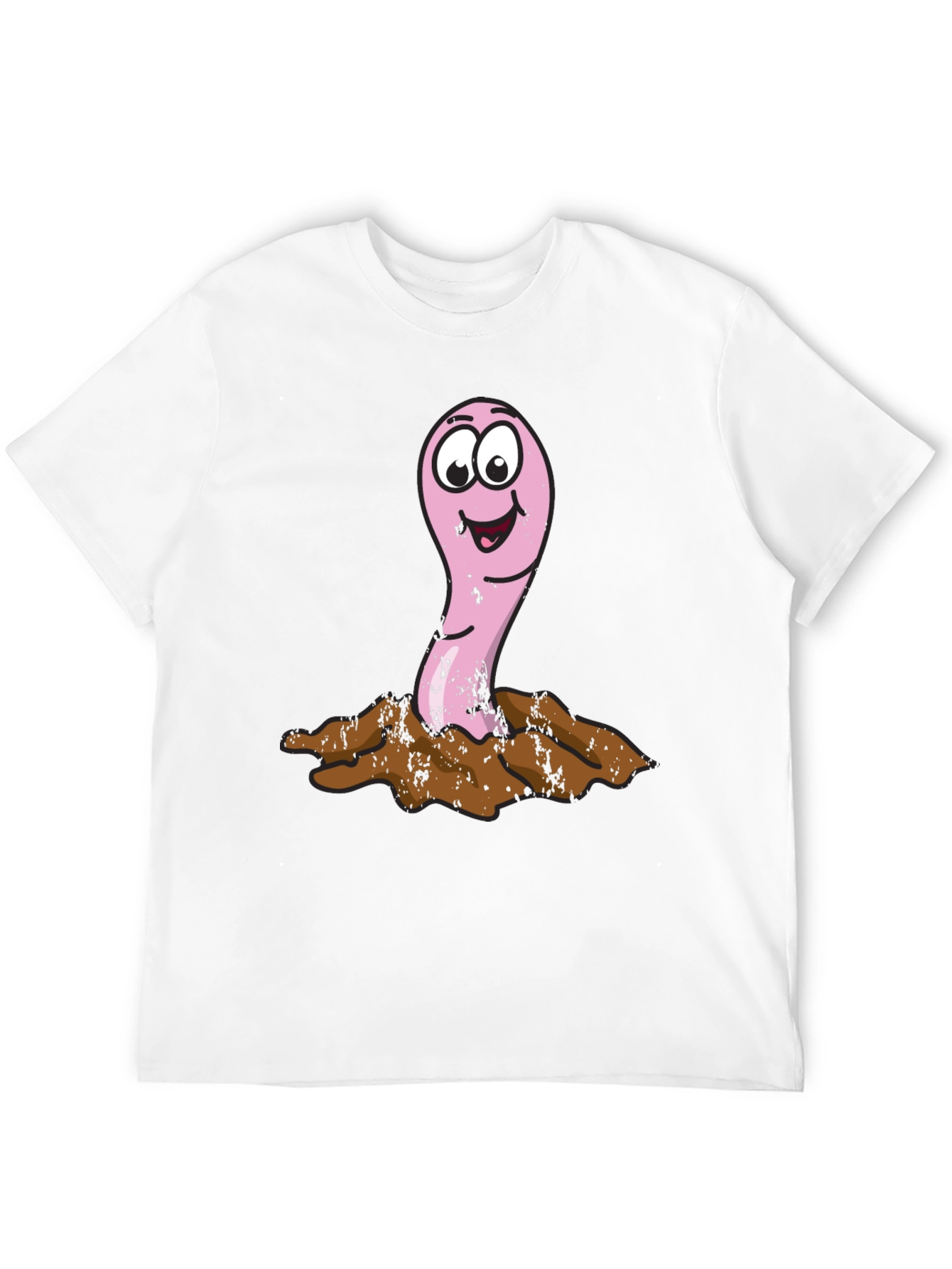 Funny Worm T-Shirt - Cartoon Earthworm Tee