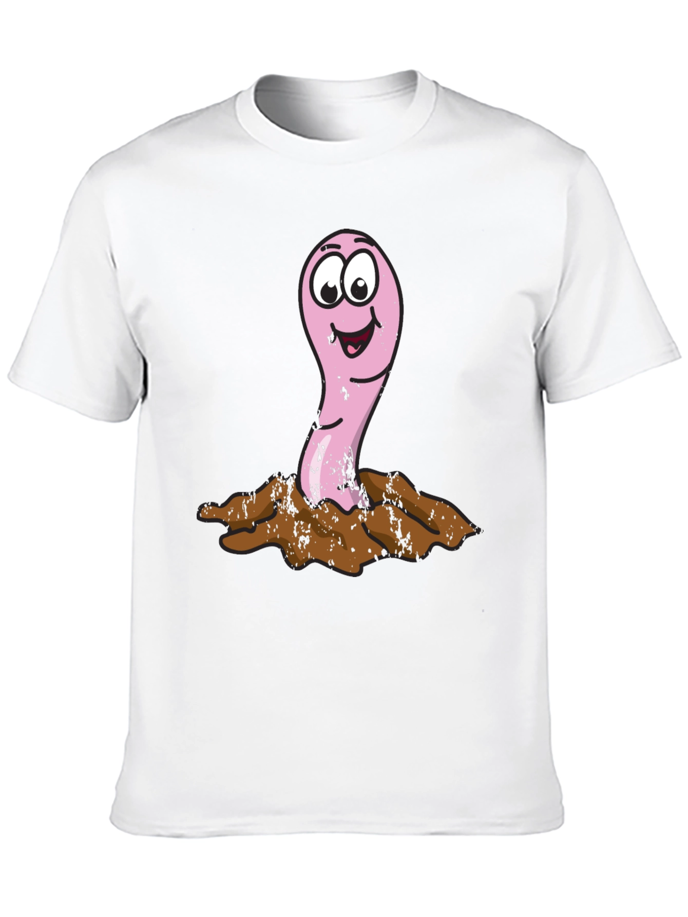 Funny Worm T-Shirt - Cartoon Earthworm Tee