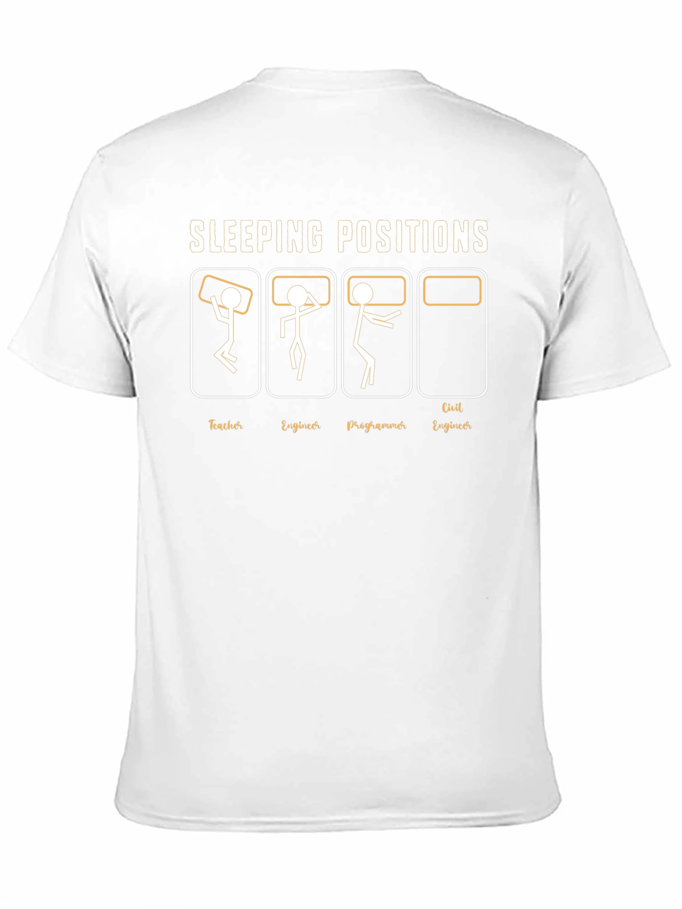 Sleeping Positions Funny T-Shirt