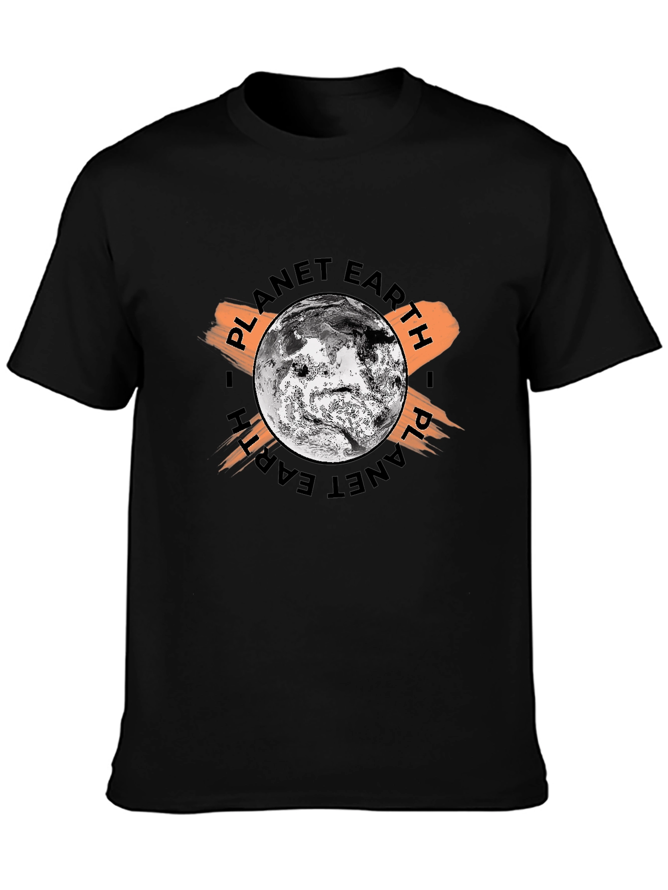 Planet Earth Graphic Tee - Black T-Shirt