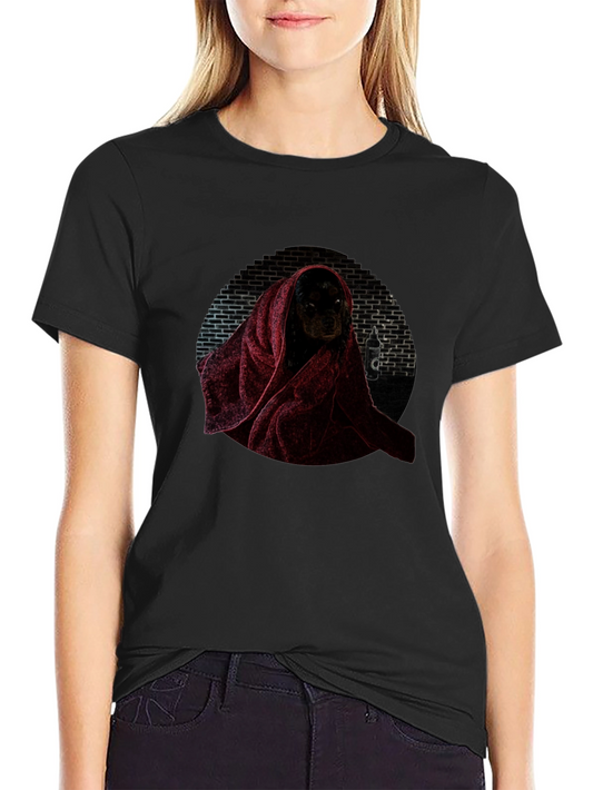 Dog in Towel Graphic Tee - Funny Pet Lover Shirt