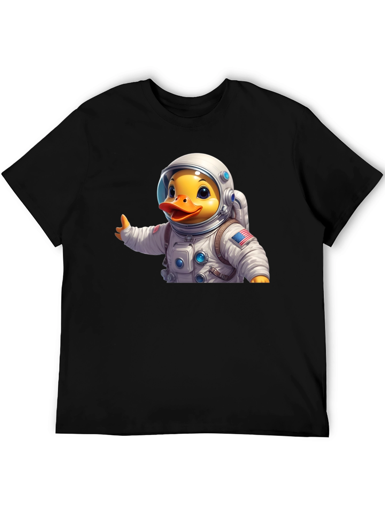 Astronaut Duck T-Shirt - Black