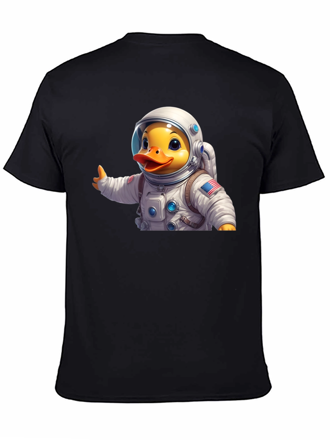 Astronaut Duck T-Shirt - Black
