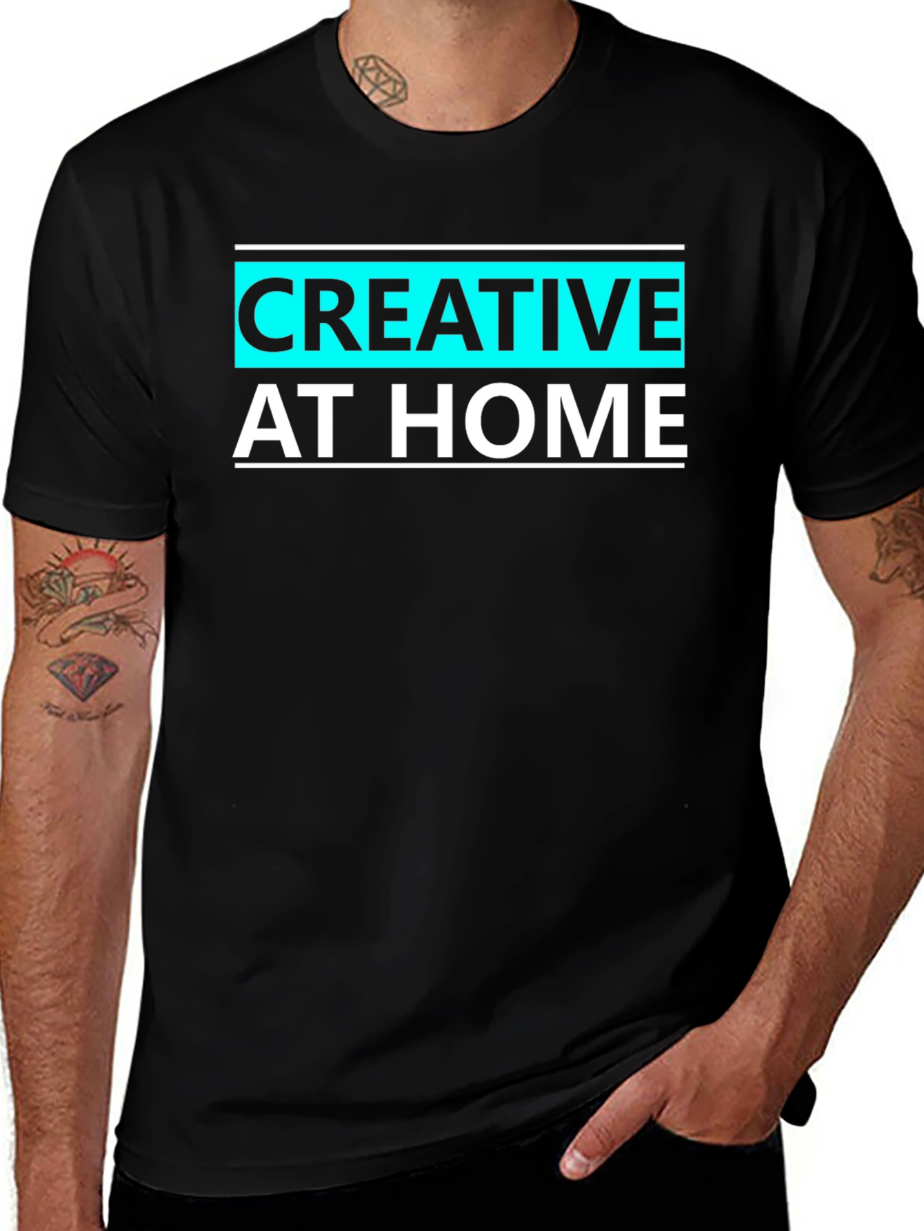Creative At Home Black T-Shirt