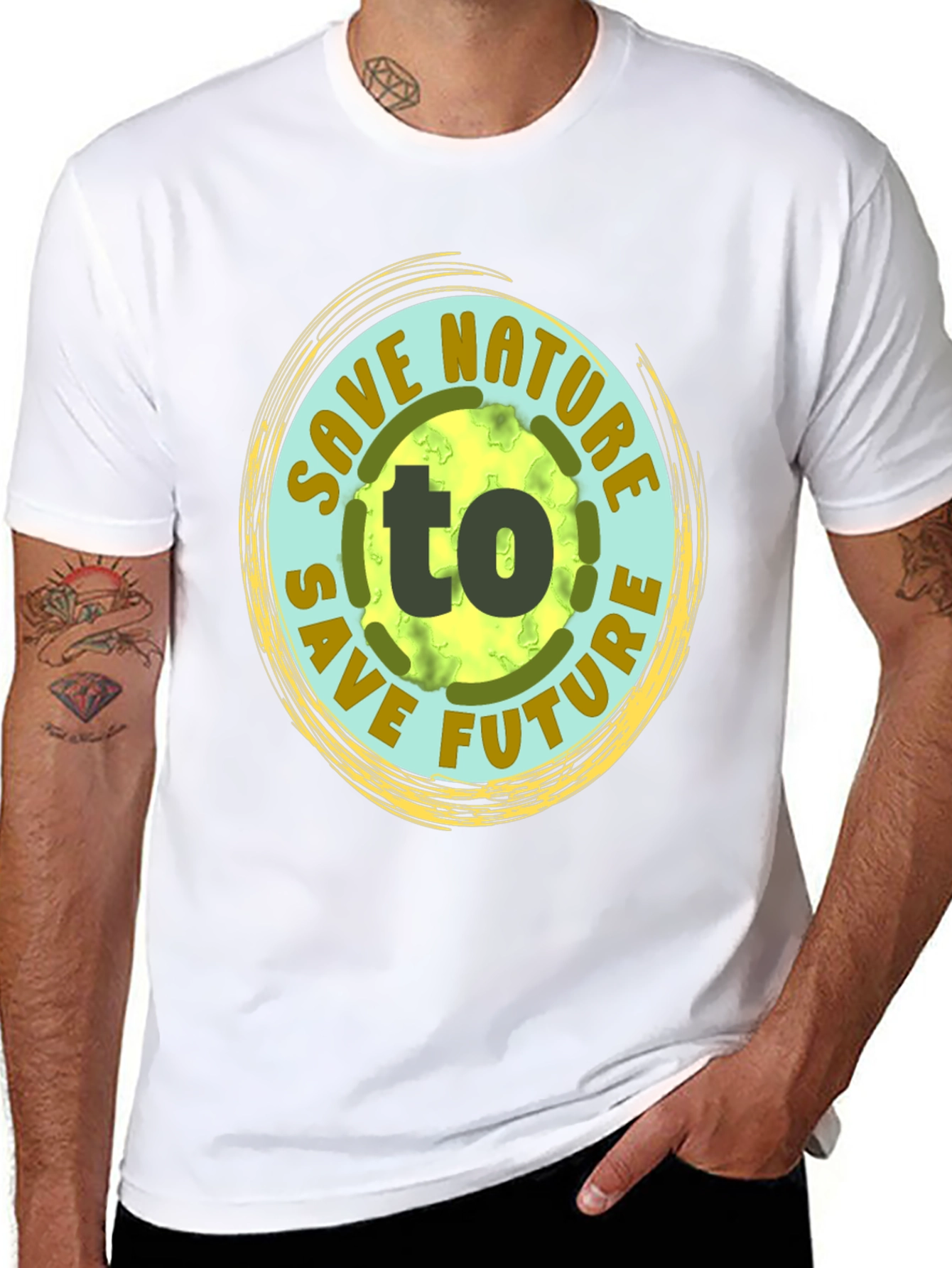 Save Nature to Save Future Graphic T-Shirt