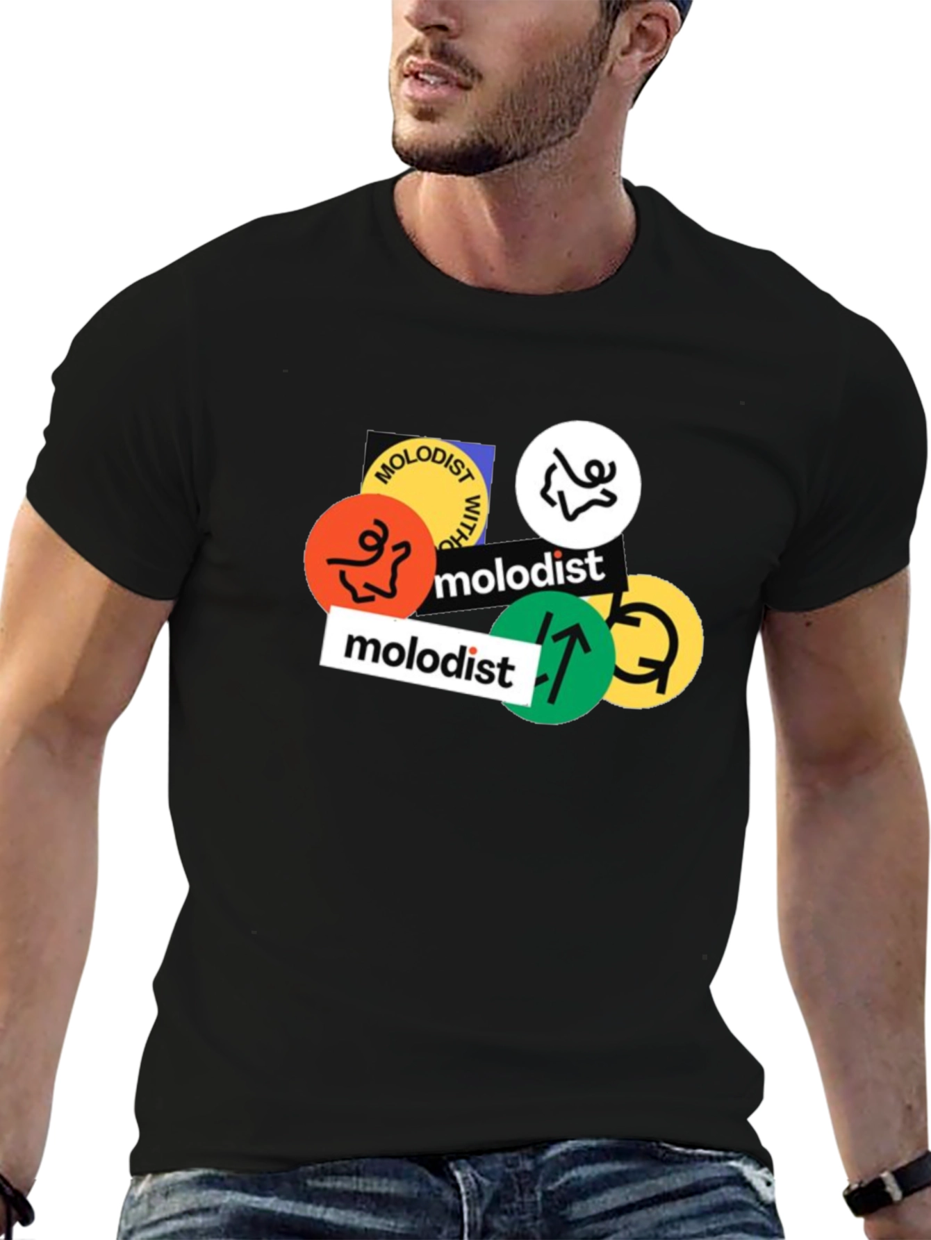 Molodist Graphic Print Black T-Shirt