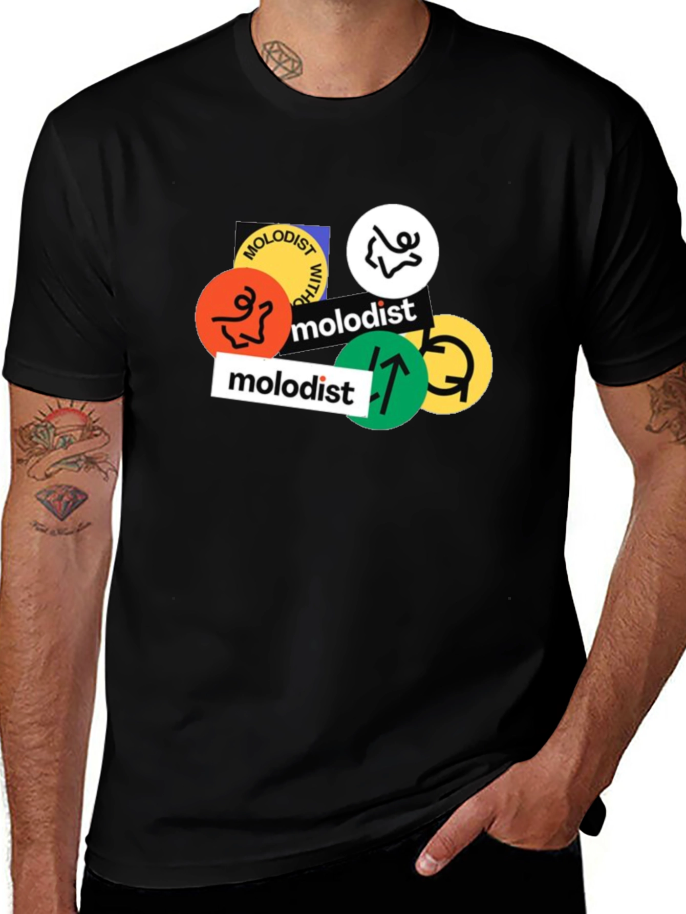 Molodist Graphic Print Black T-Shirt