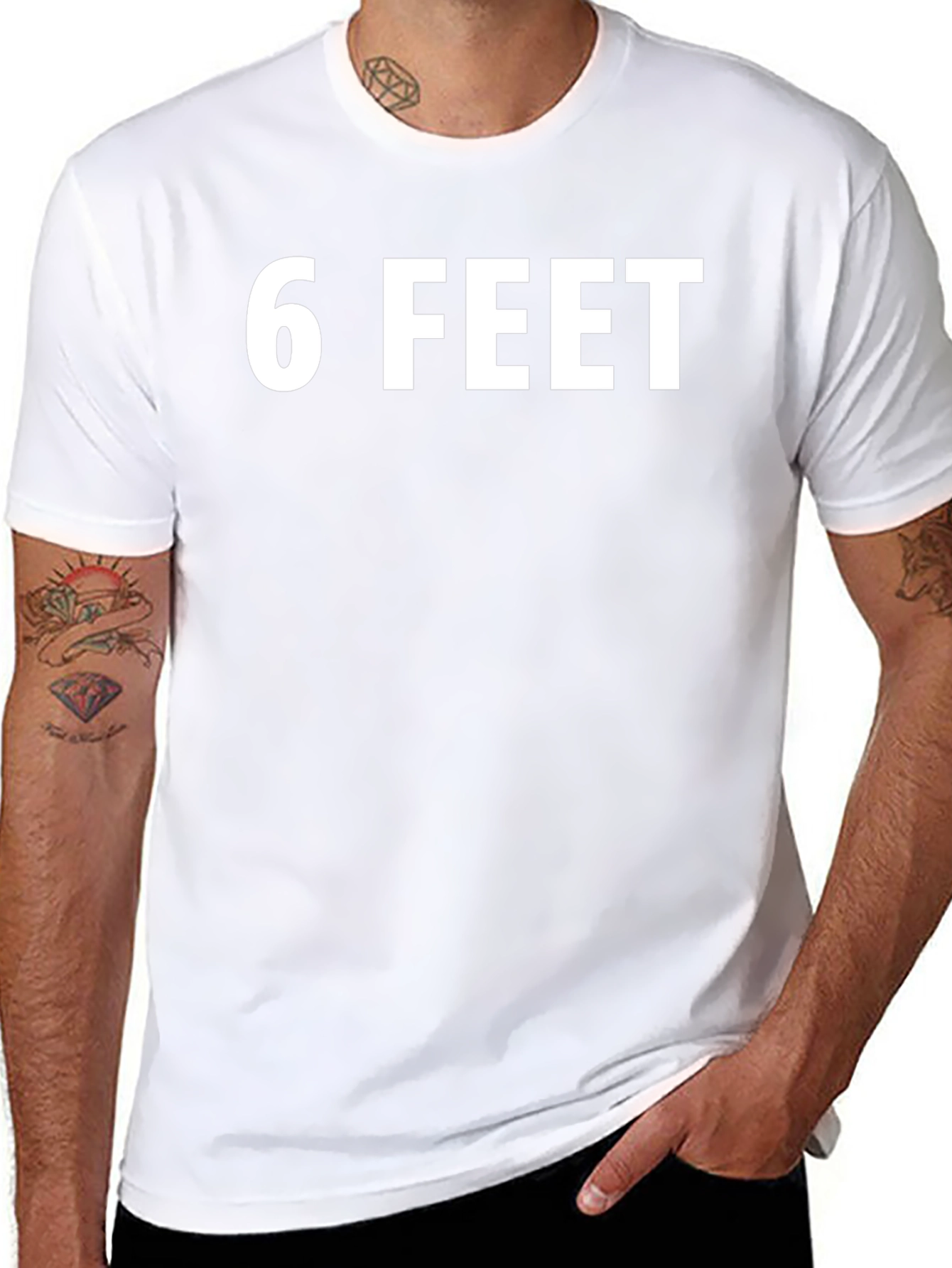 6 Feet Graphic Tee - Social Distancing T-Shirt