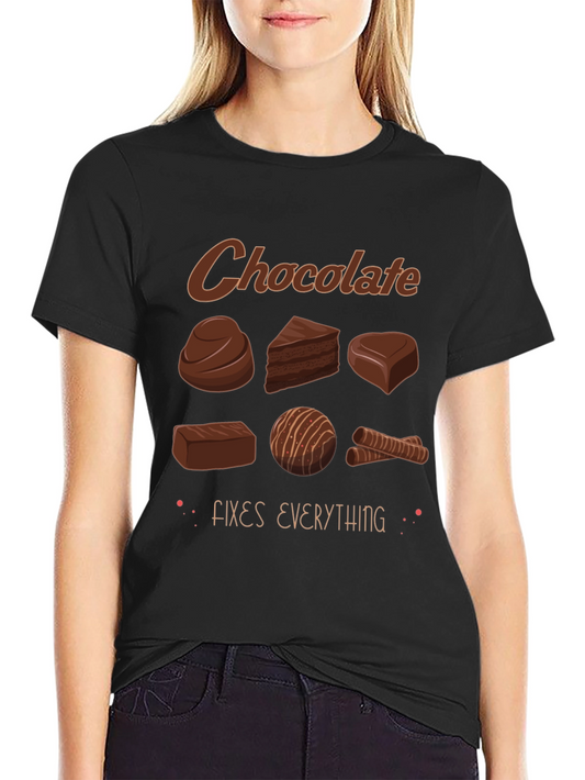 Chocolate Fixes Everything Graphic T-Shirt