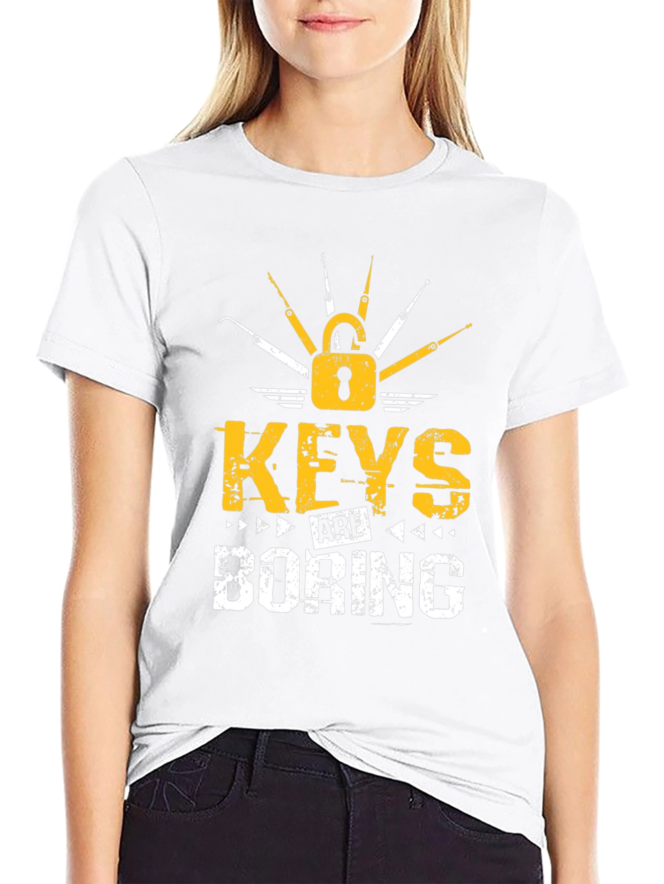 Keys Are Boring T-Shirt - Lock Picking Design