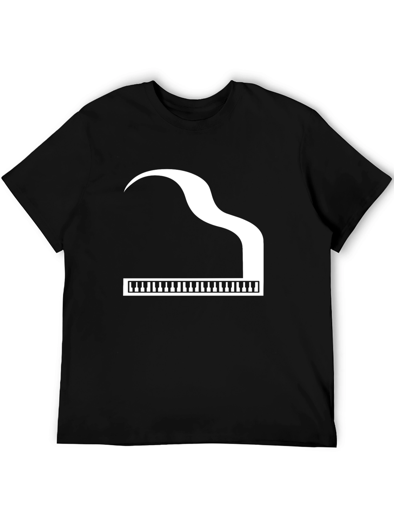 Piano Graphic Black T-Shirt