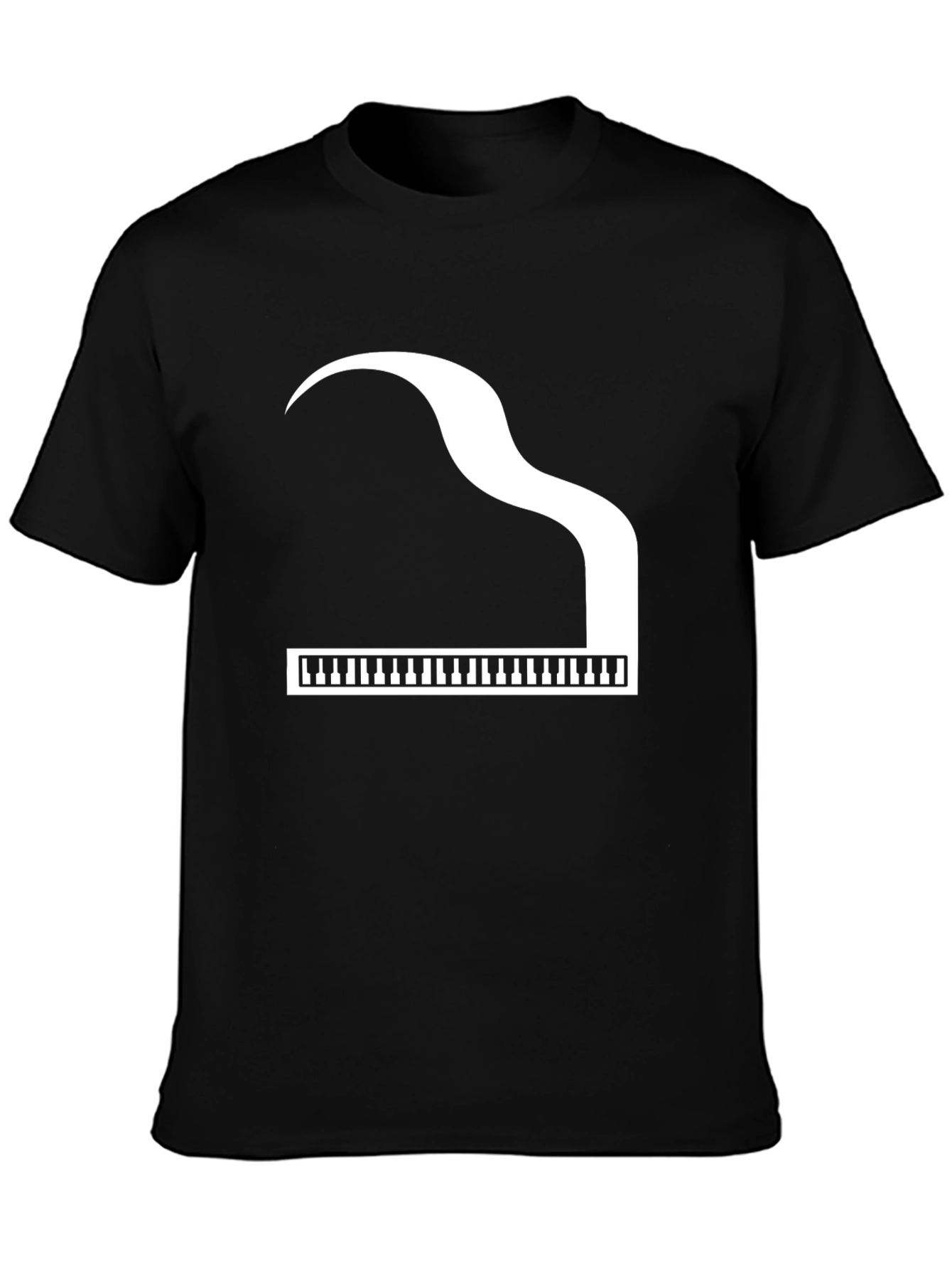 Piano Graphic Black T-Shirt