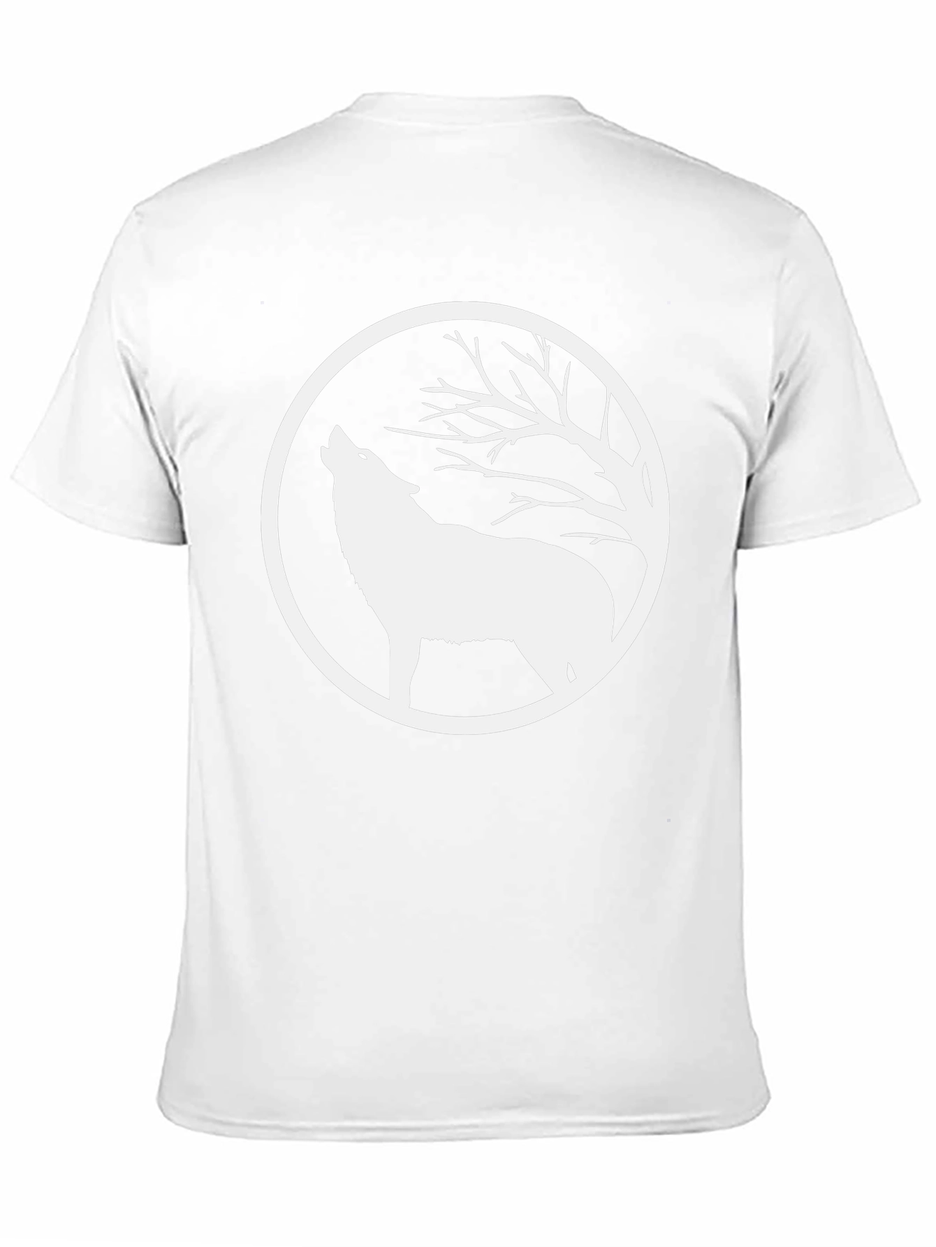Wolf Howling at Moon Graphic T-Shirt