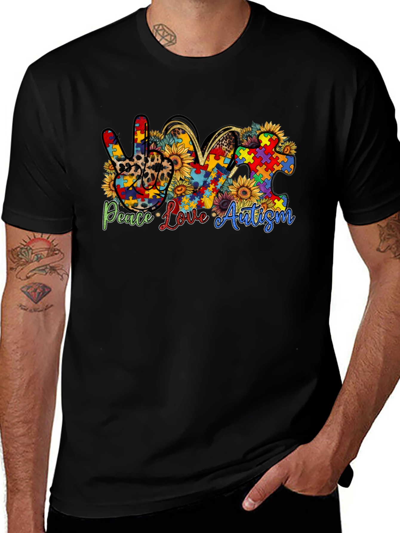 Peace Love Autism T-Shirt