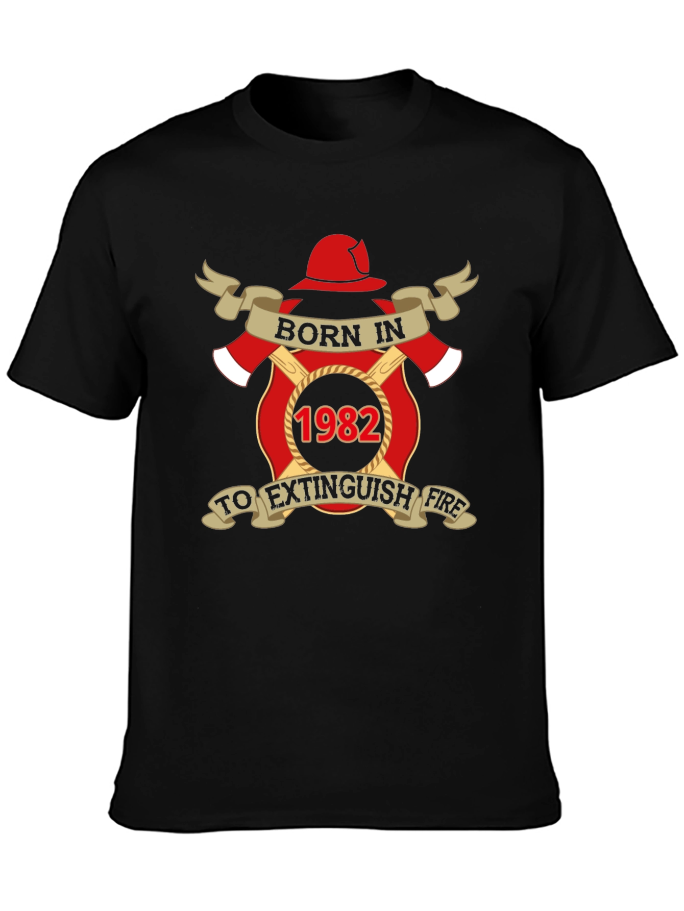 Born in 1982 Firefighter T-Shirt