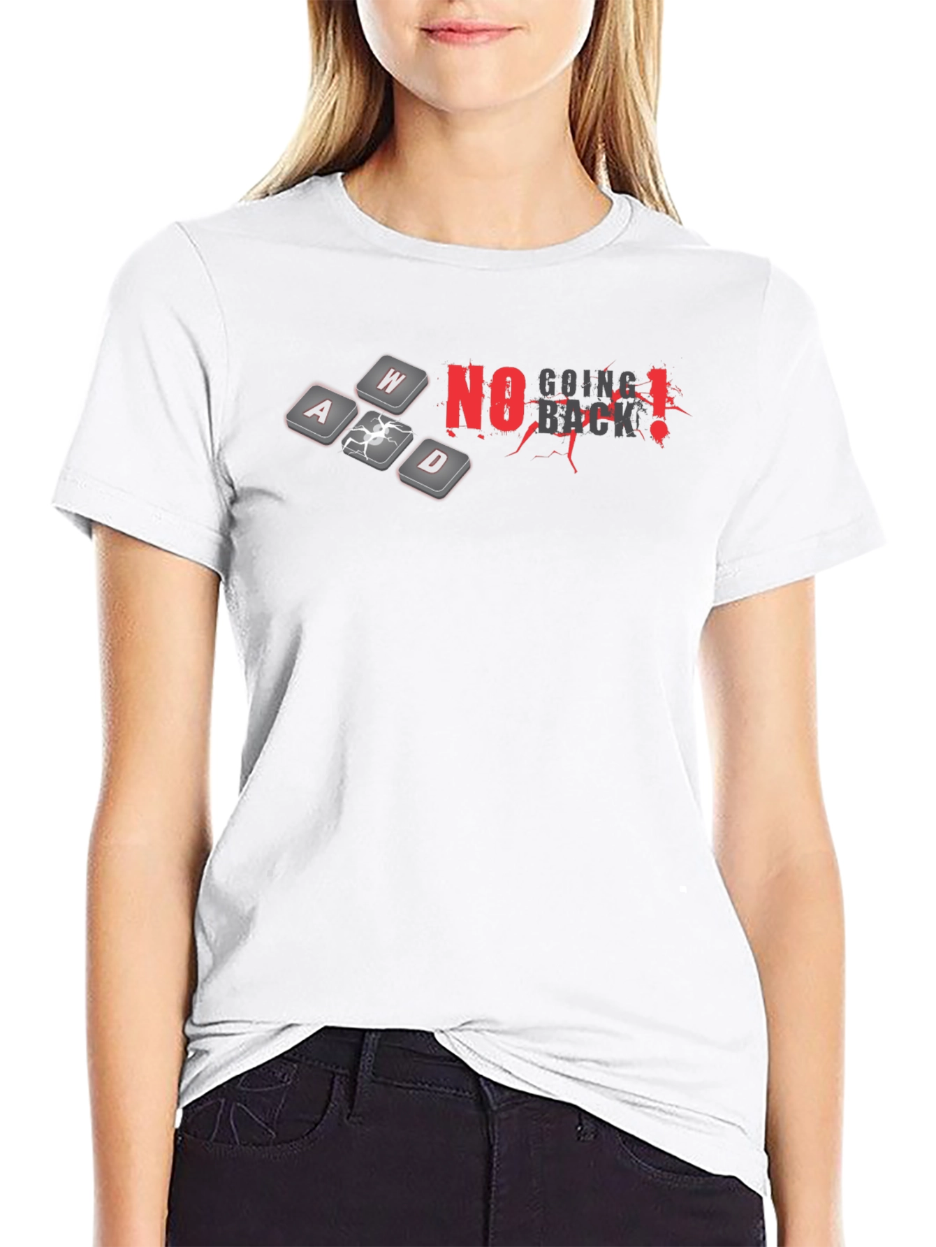 No Going Back Black Gaming T-Shirt