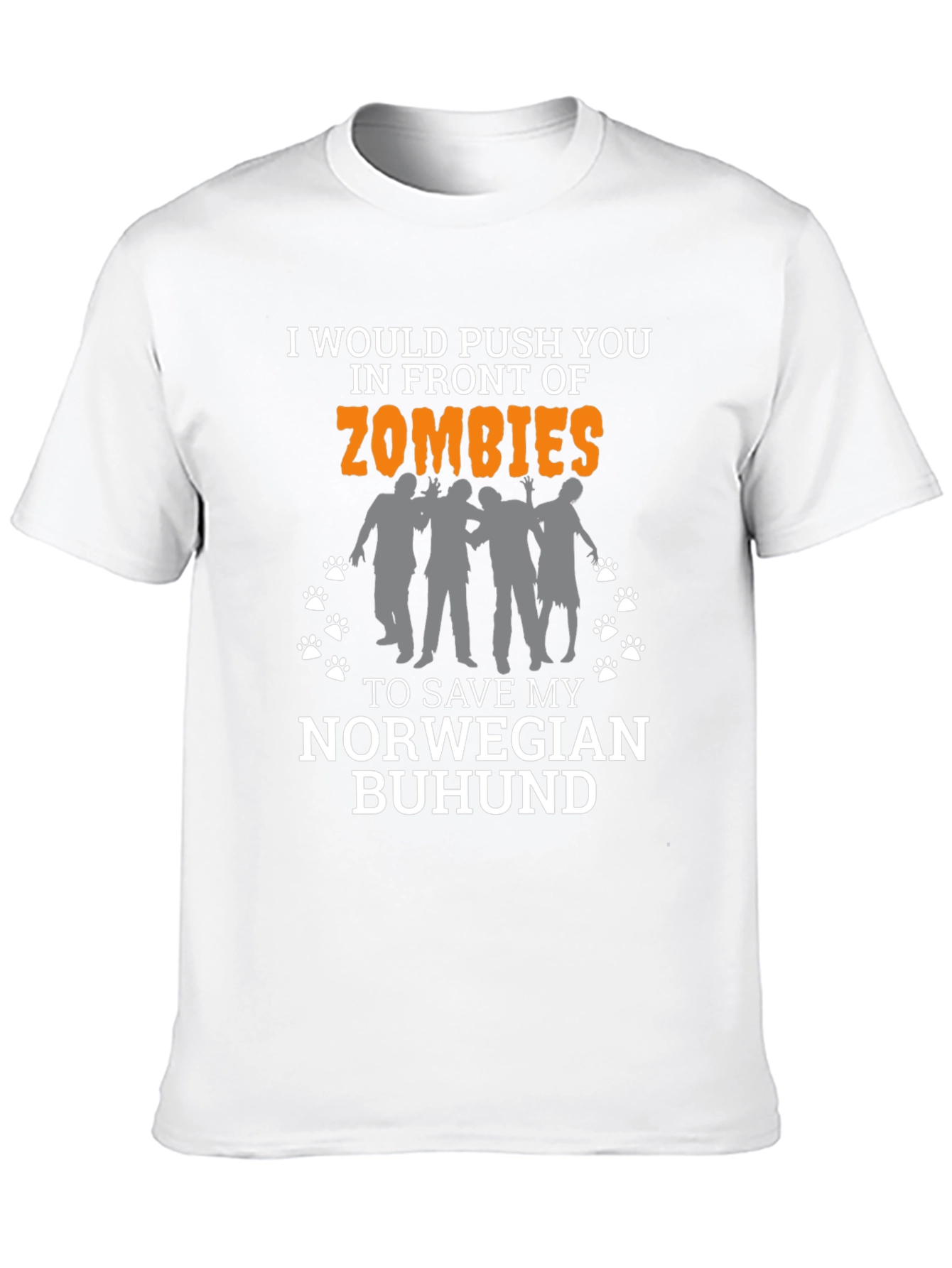 Zombie Norwegian Buhund Lover Tee