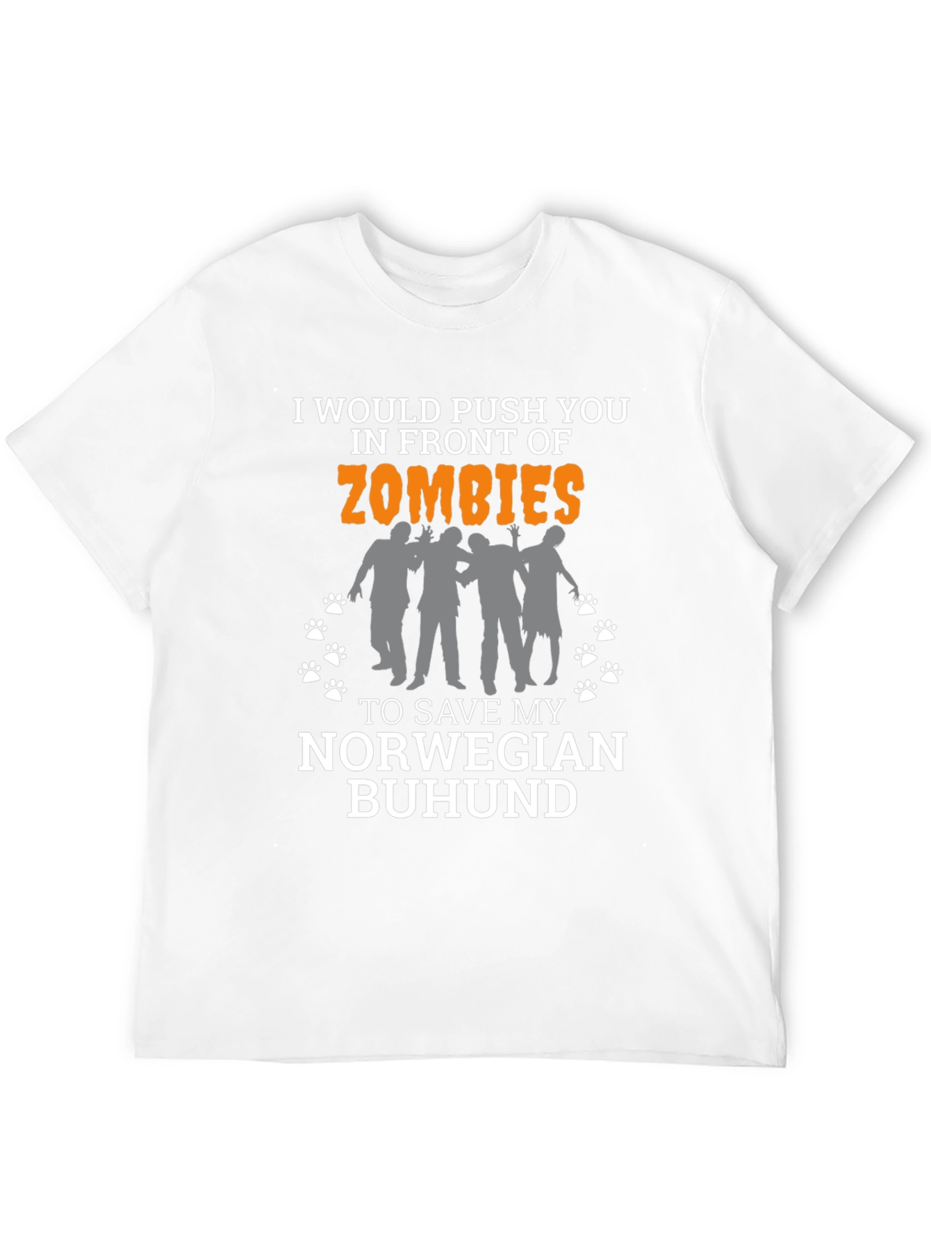 Zombie Norwegian Buhund Lover Tee