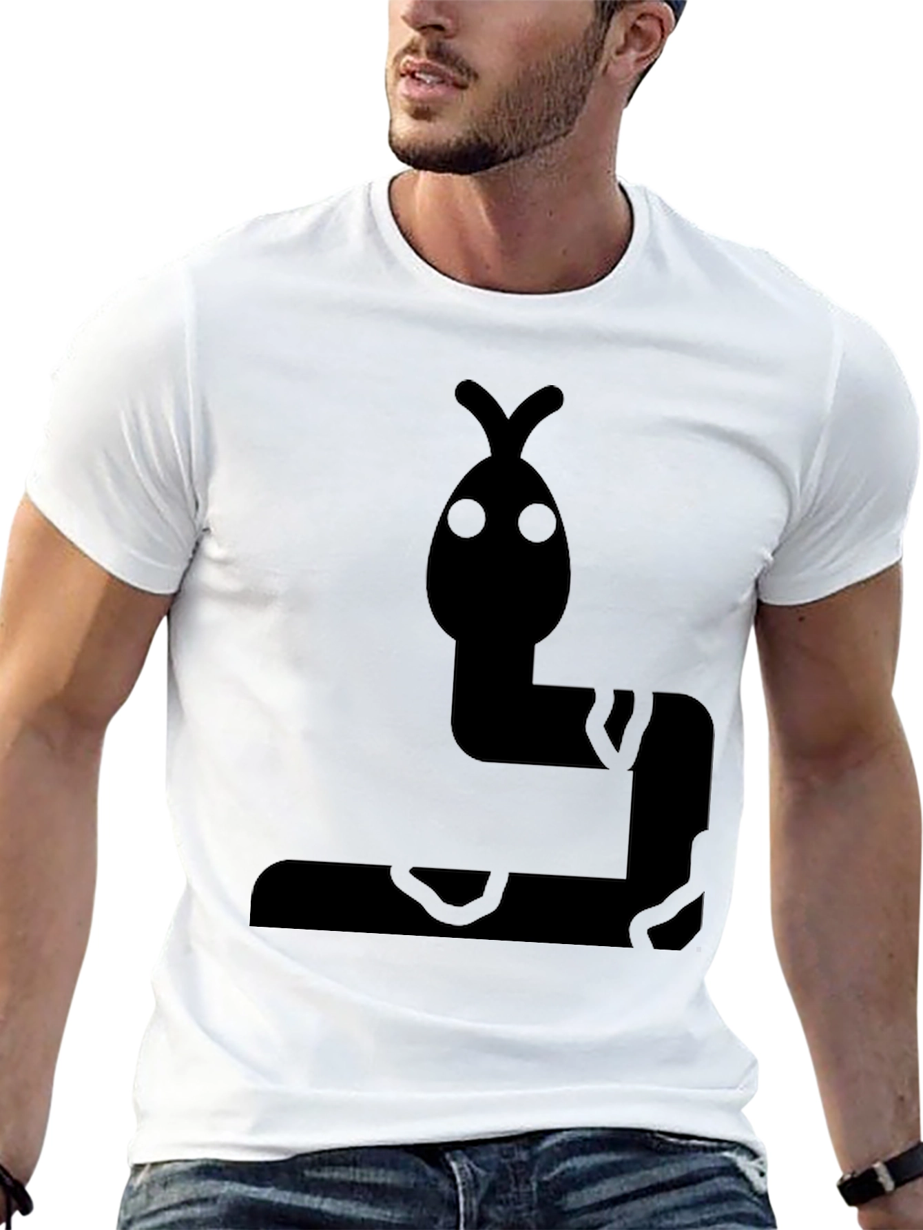 Cool Snake Graphic Black T-Shirt