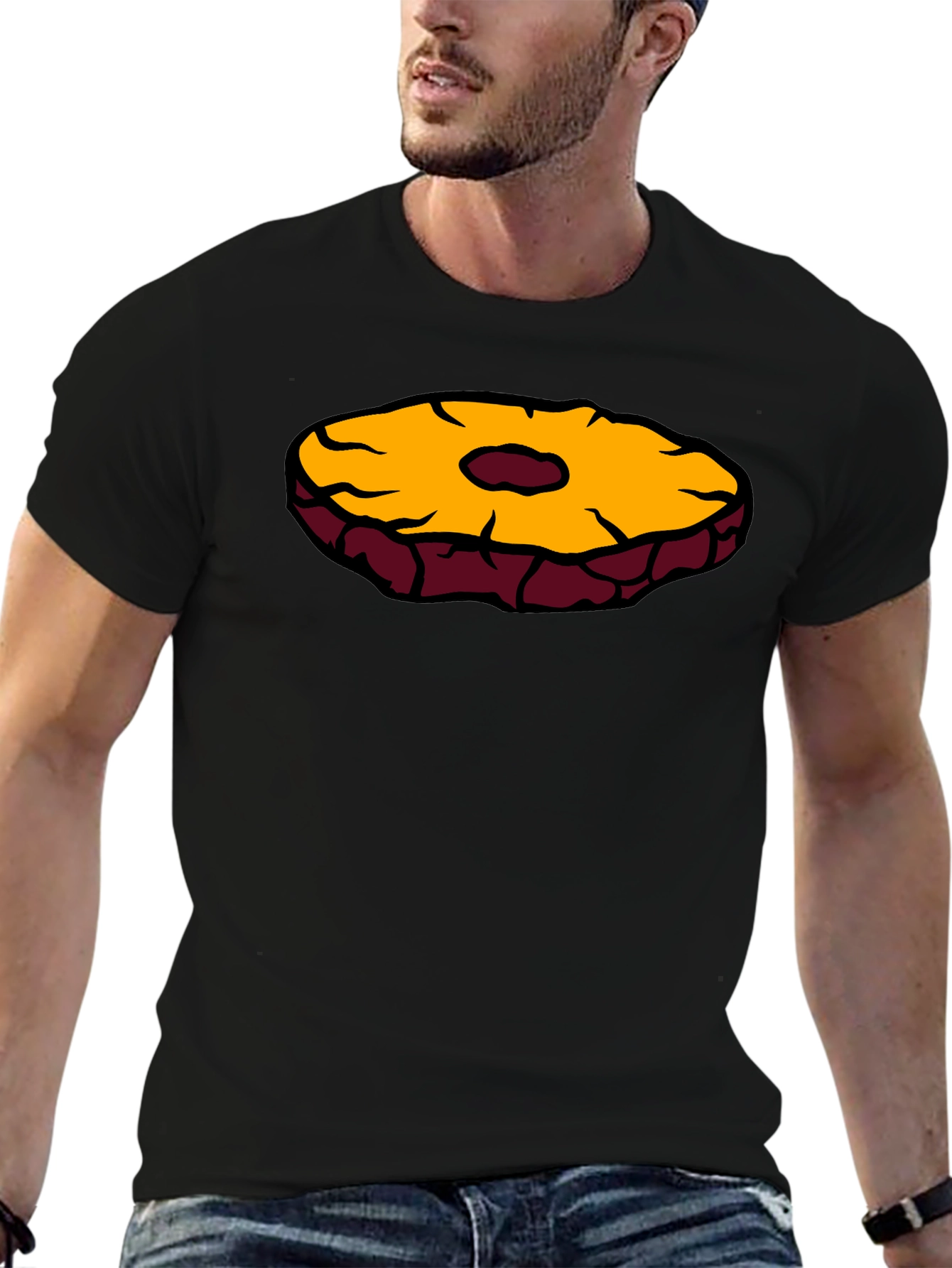 Pineapple Slice Graphic T-Shirt