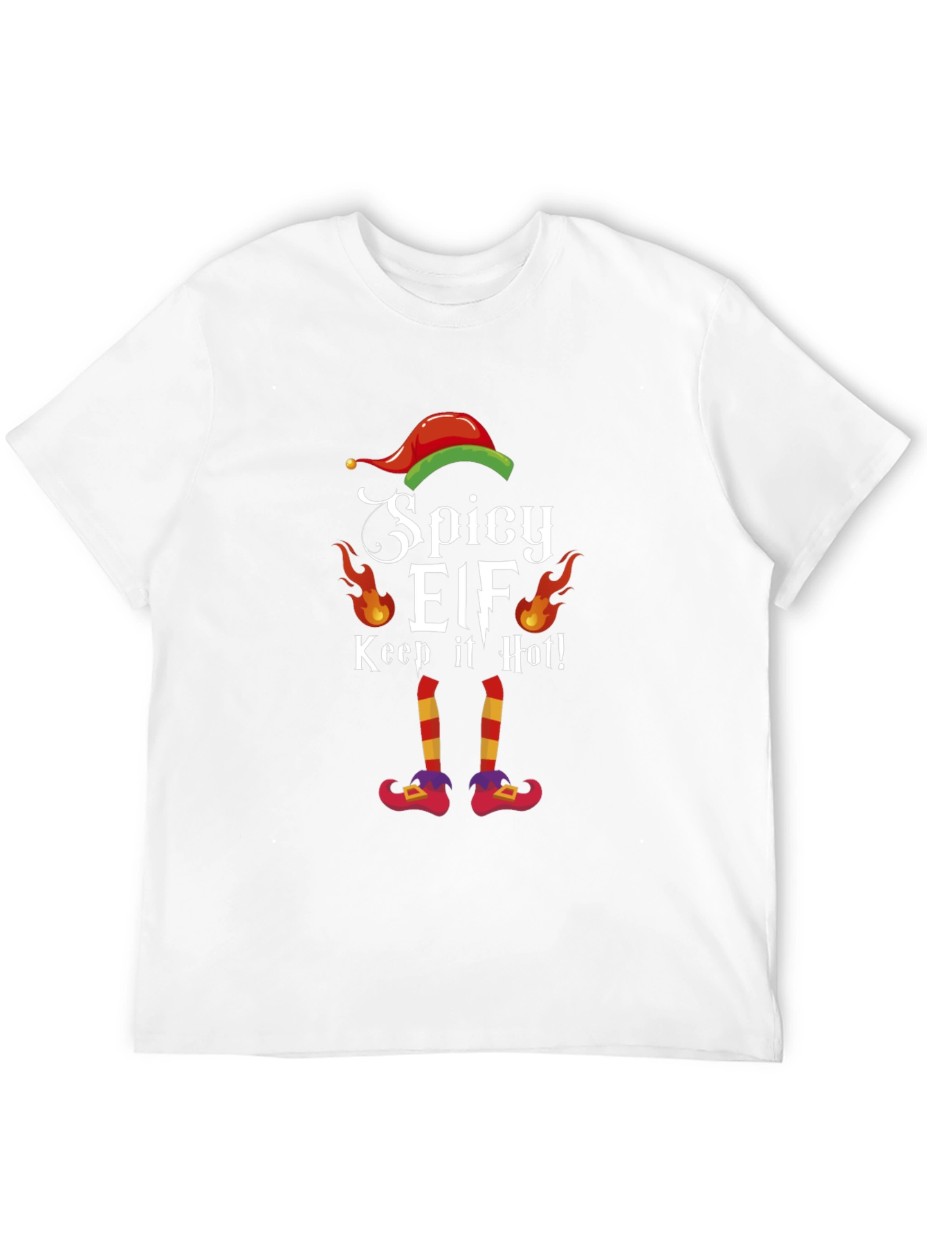 Spicy Elf T-Shirt - Keep It Hot Christmas Tee