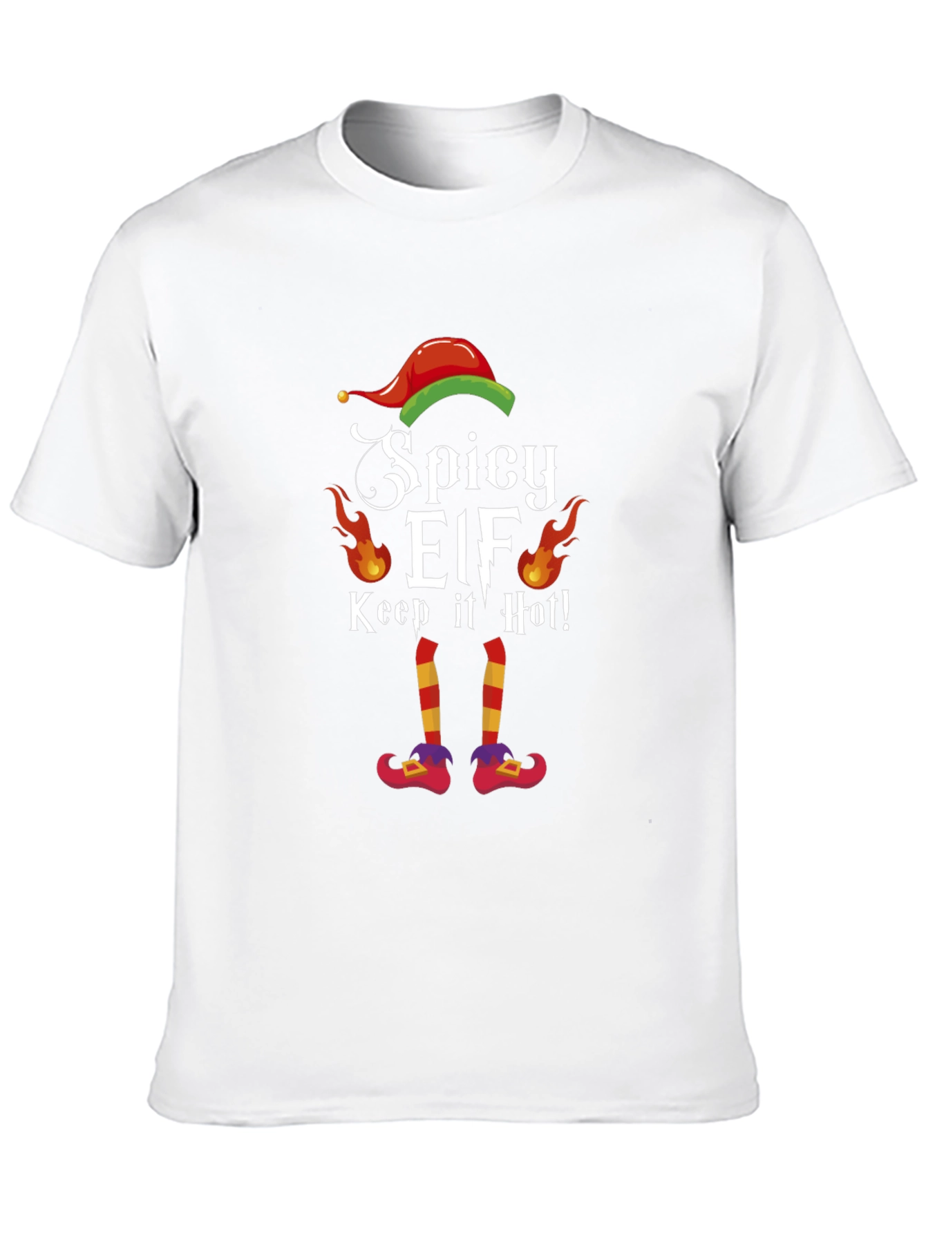 Spicy Elf T-Shirt - Keep It Hot Christmas Tee