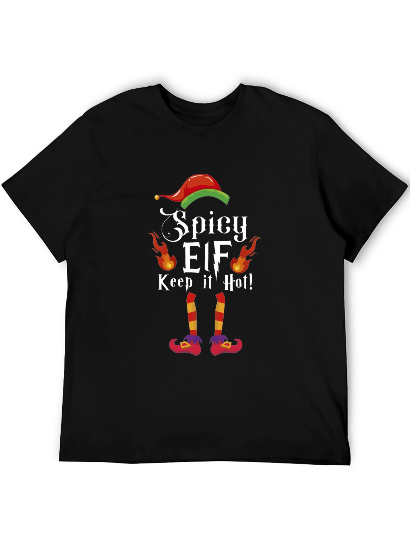 Spicy Elf T-Shirt - Keep It Hot Christmas Tee