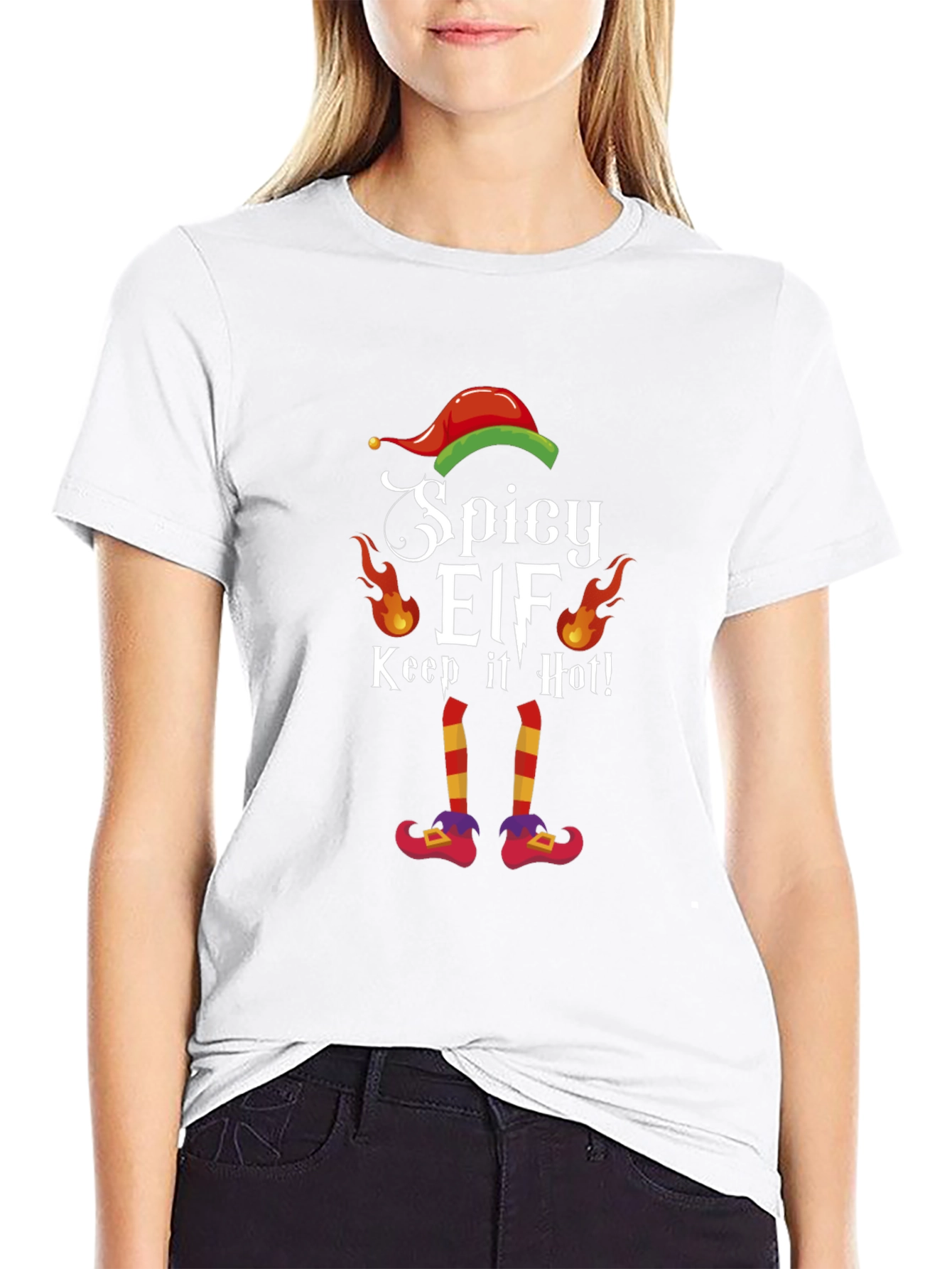Spicy Elf T-Shirt - Keep It Hot Christmas Tee