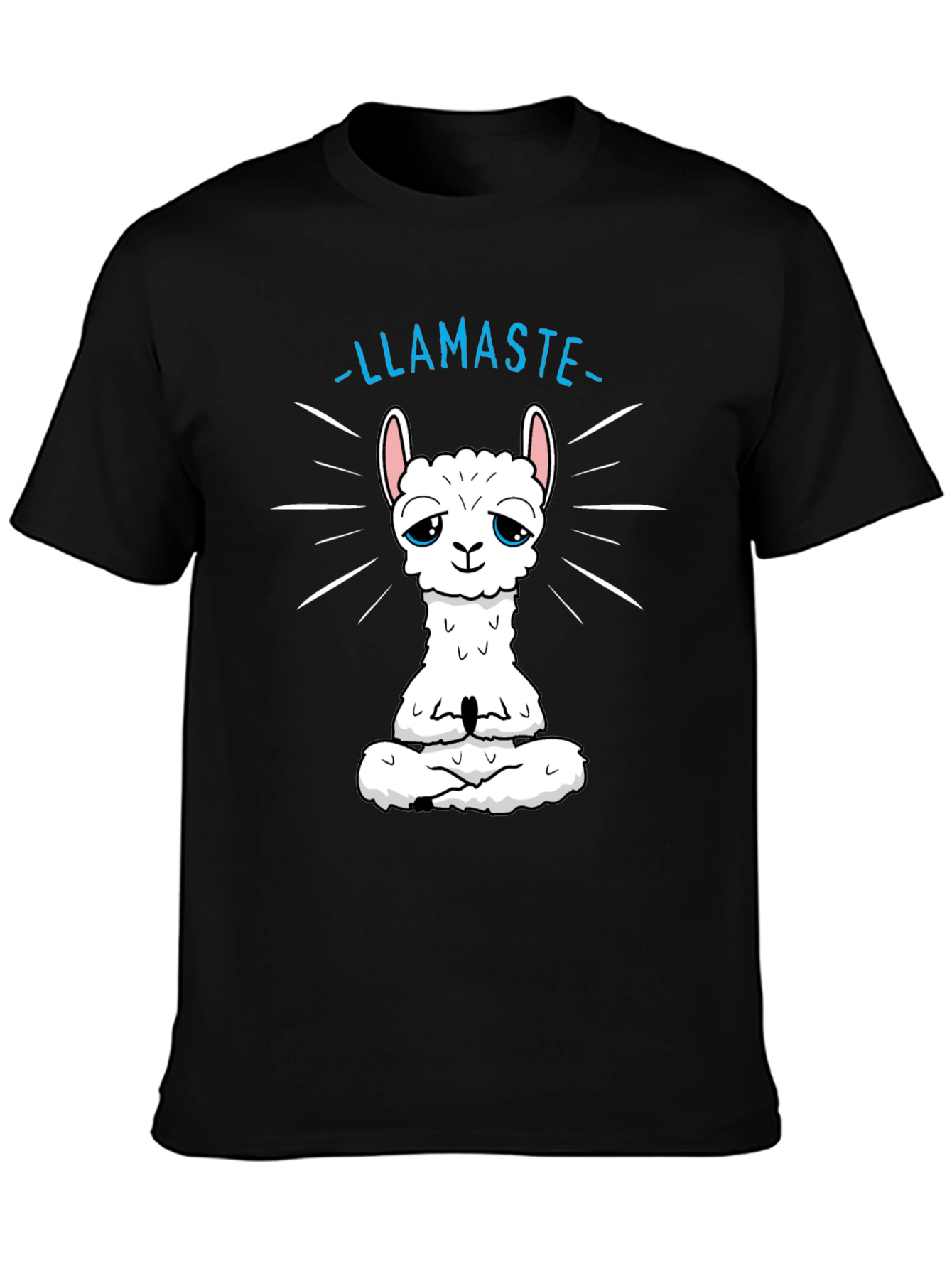 Llamaste T-Shirt - Meditating Llama Yoga Tee
