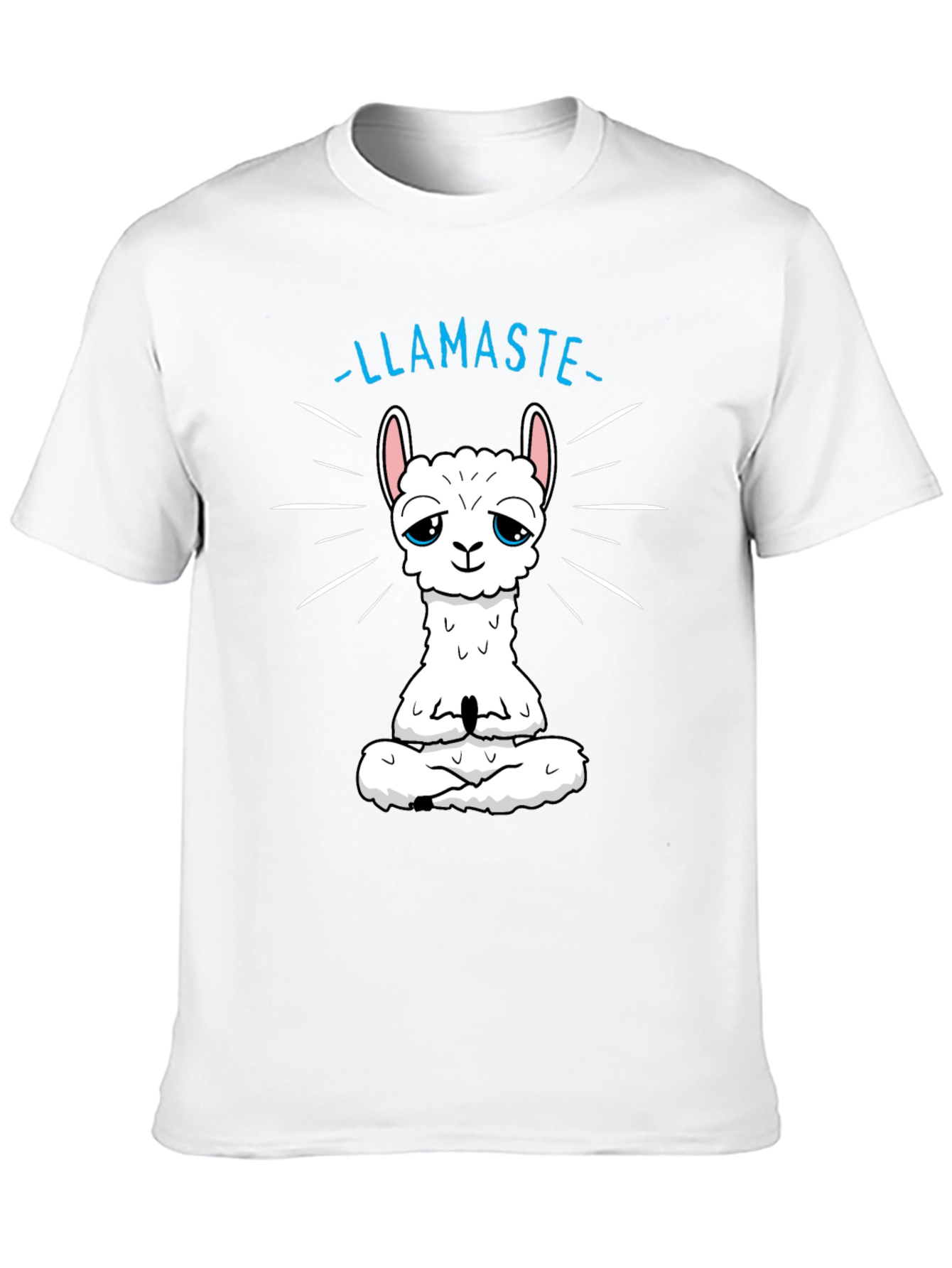 Llamaste T-Shirt - Meditating Llama Yoga Tee