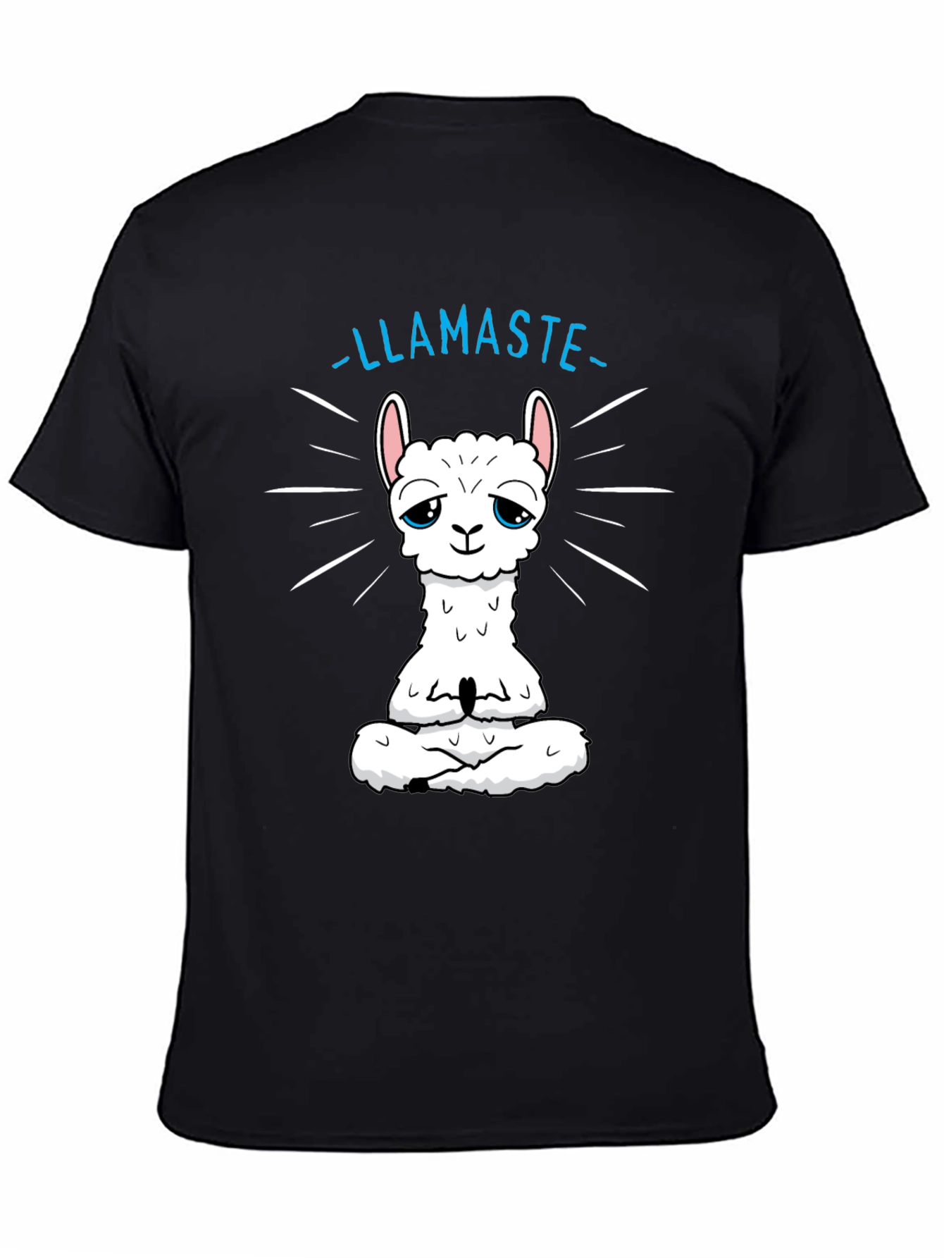 Llamaste T-Shirt - Meditating Llama Yoga Tee
