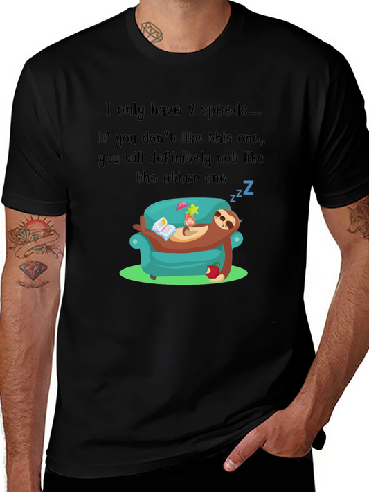 Funny Sloth 2 Speeds T-Shirt