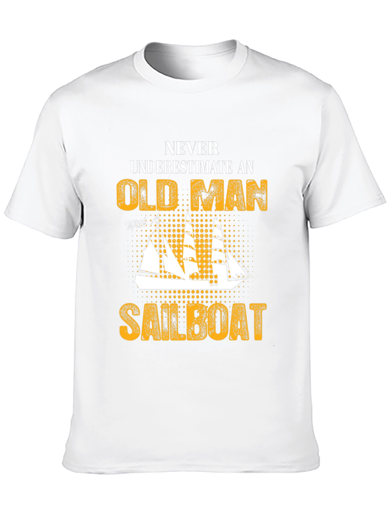 Old Man Sailboat Graphic Tee