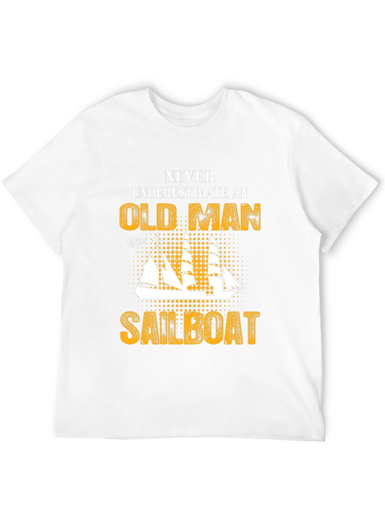 Old Man Sailboat Graphic Tee