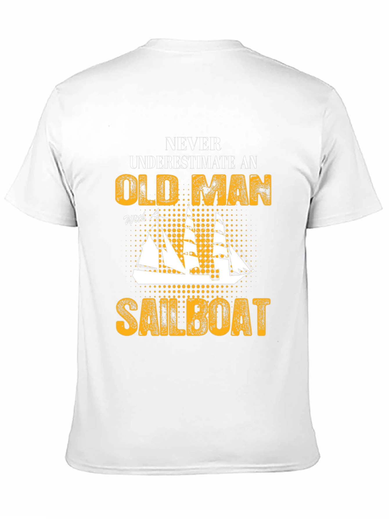 Old Man Sailboat Graphic Tee