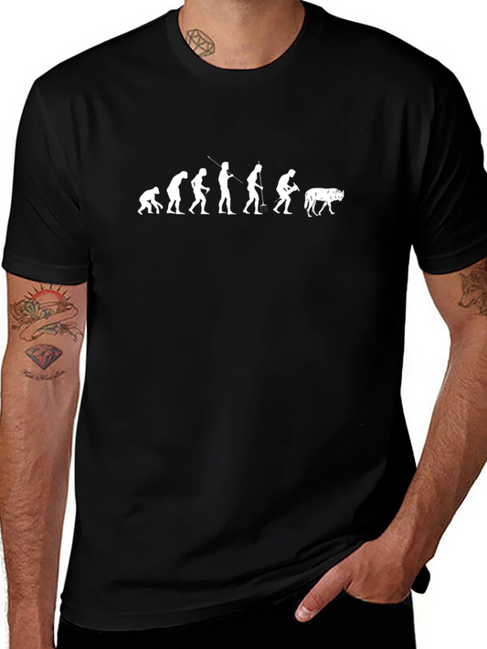 Evolution of Dog Mans Best Friend Black T-Shirt