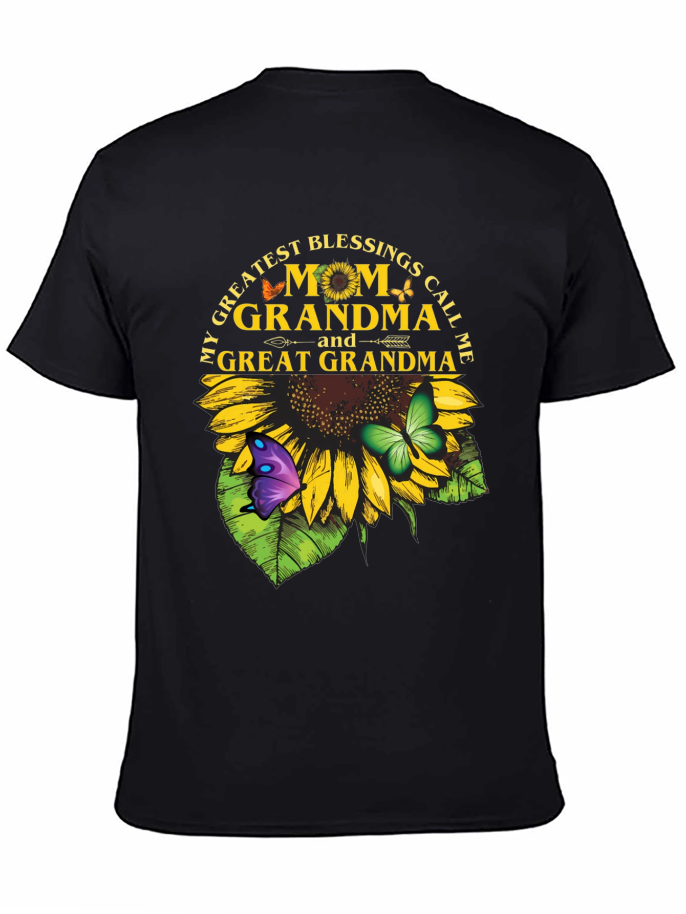 Mom Grandma Great Grandma Sunflower T-Shirt