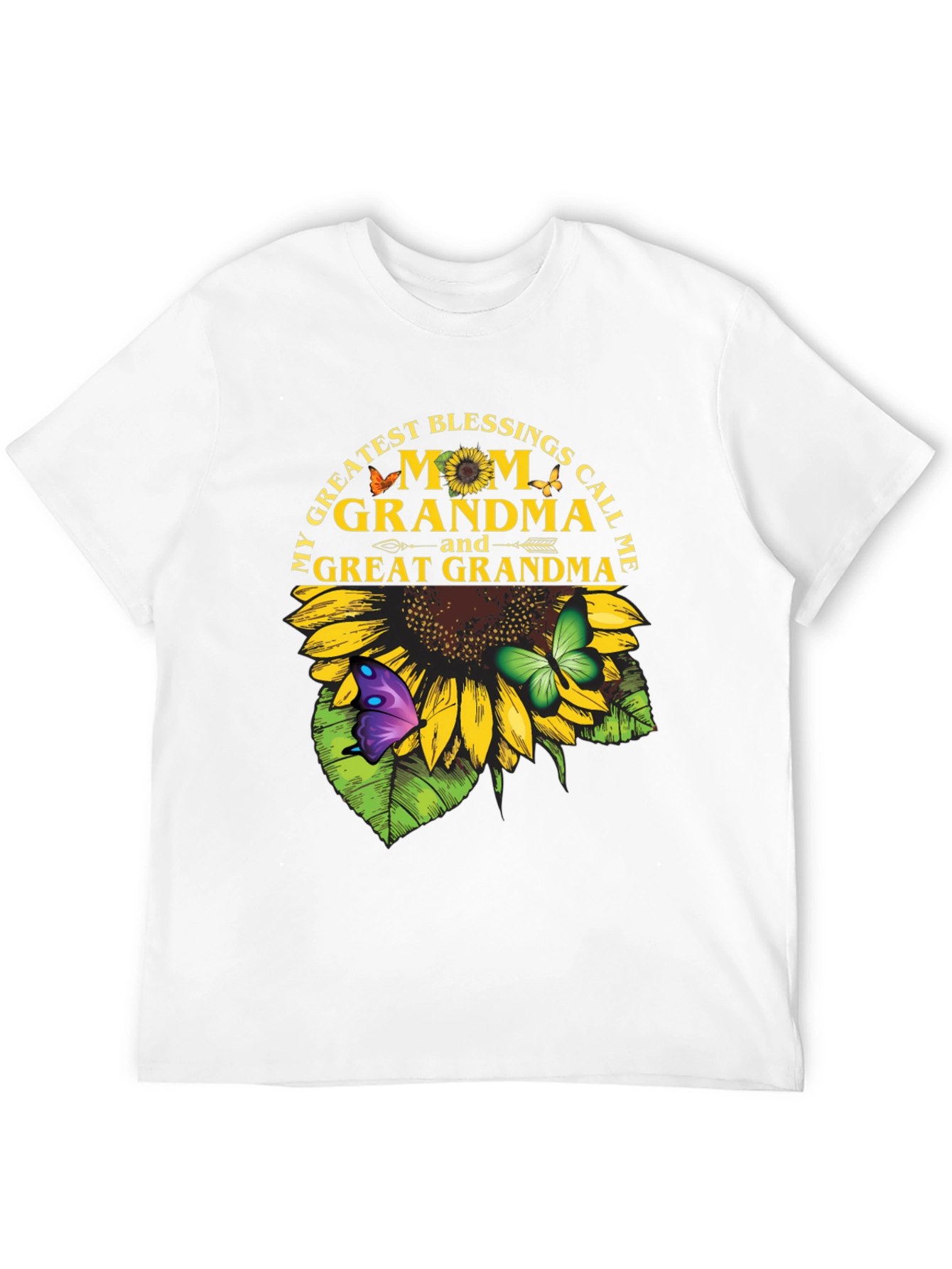 Mom Grandma Great Grandma Sunflower T-Shirt