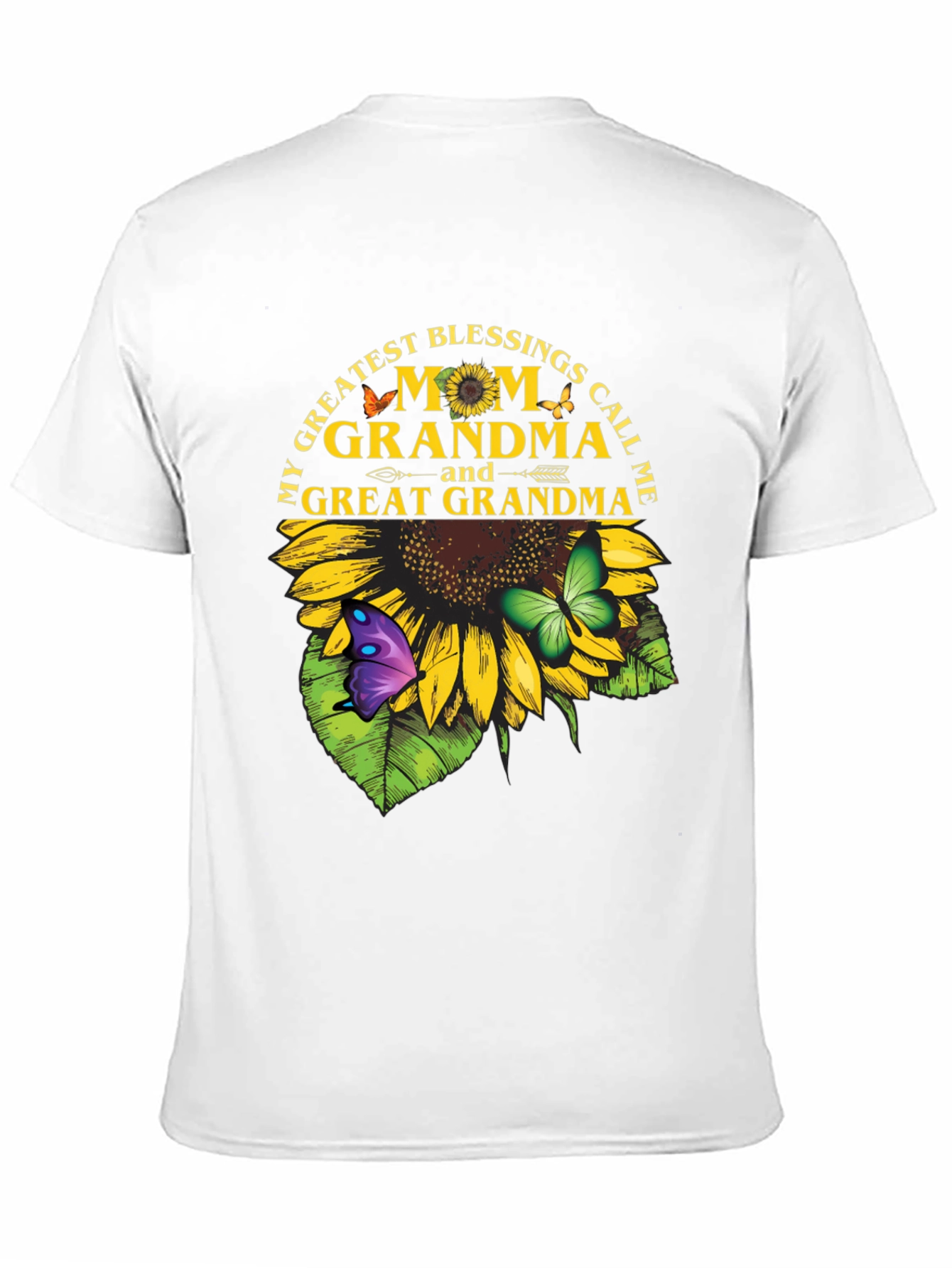 Mom Grandma Great Grandma Sunflower T-Shirt