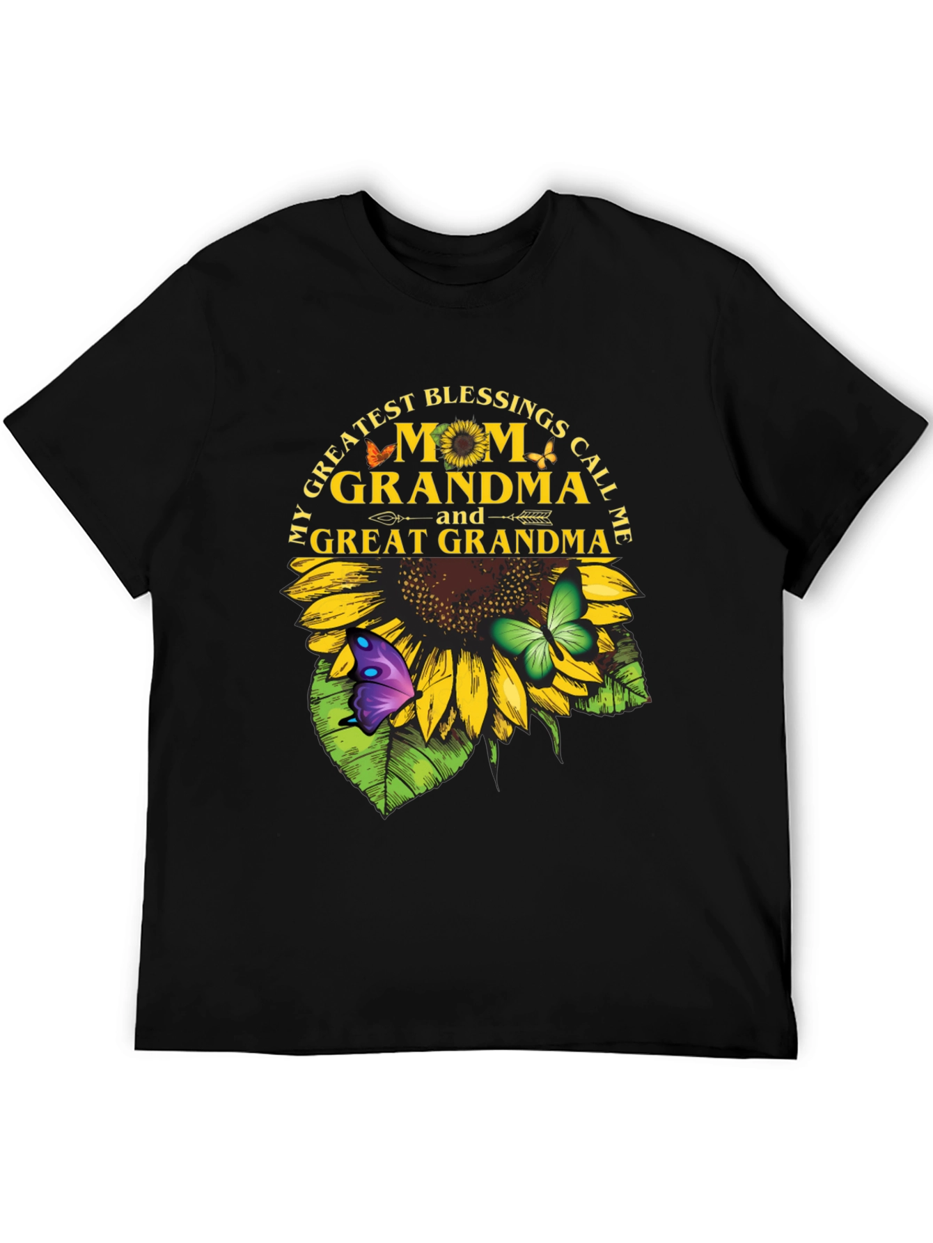 Mom Grandma Great Grandma Sunflower T-Shirt