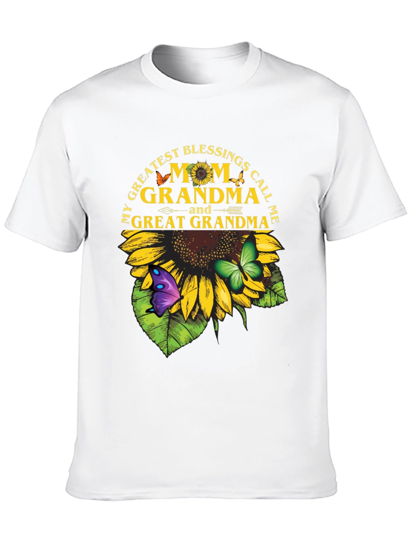 Mom Grandma Great Grandma Sunflower T-Shirt