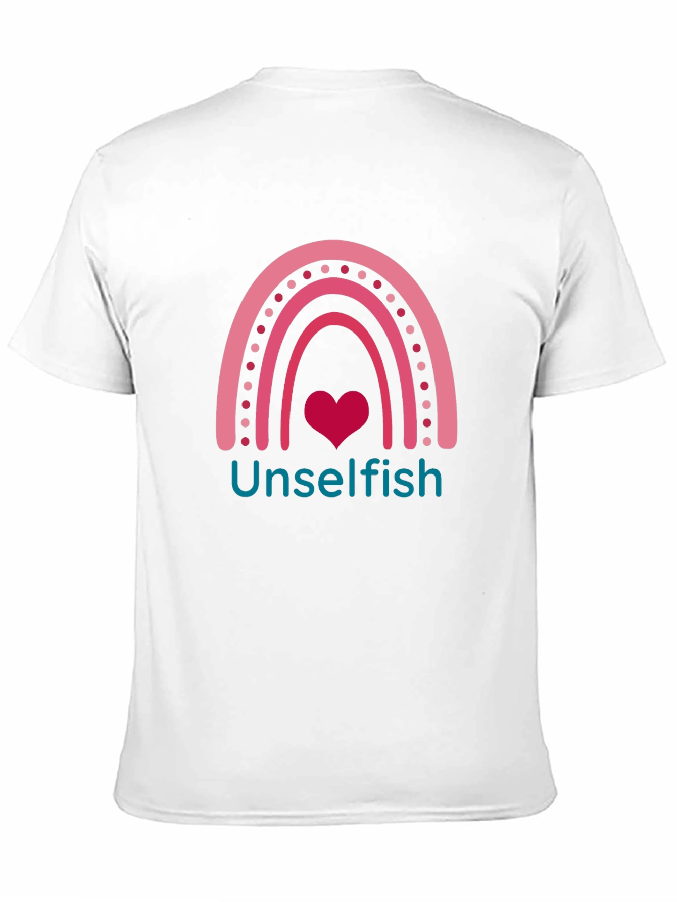 Unselfish Rainbow Heart Graphic Tee