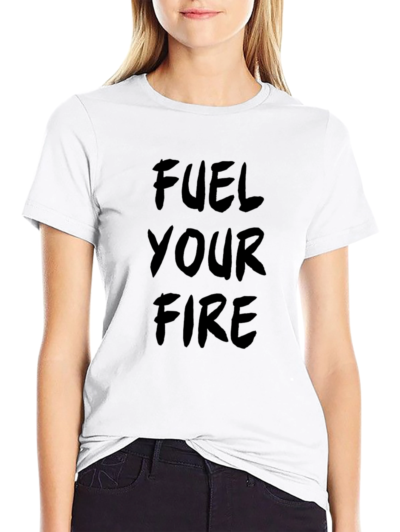 Fuel Your Fire Graphic T-Shirt - Black Cotton Tee