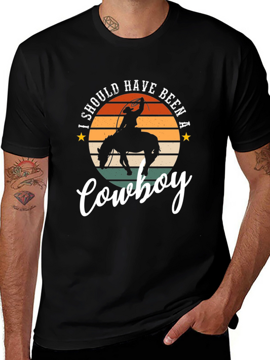 Cowboy Graphic Tee - Retro Style