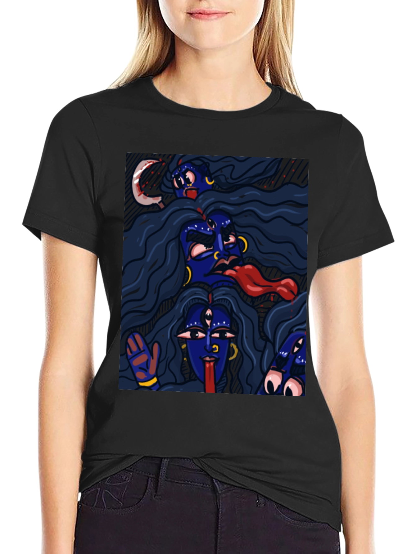 Kali Ma Graphic Tee - Unisex Black T-Shirt